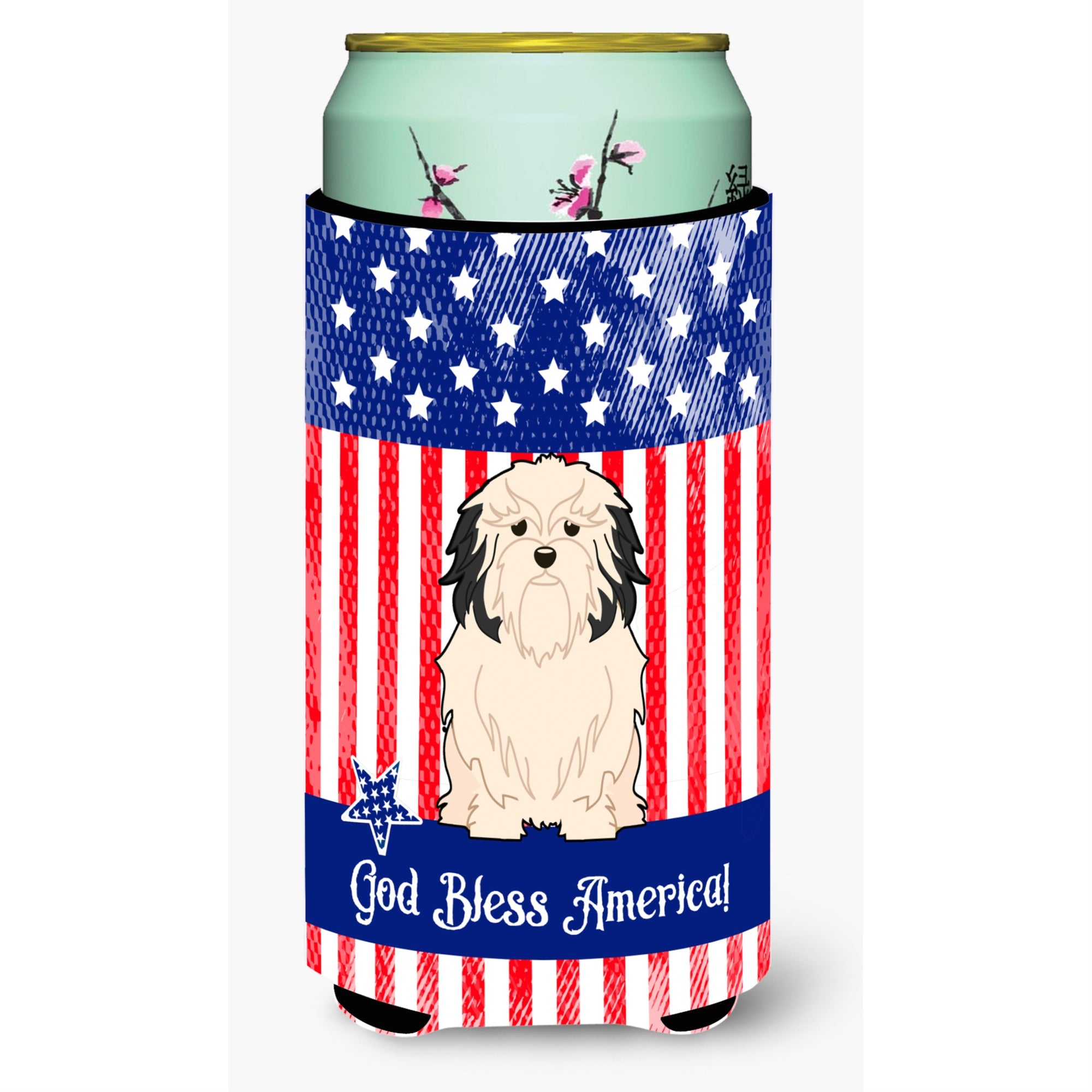 'Caroline'S Treasures Bb3014Tbc Patriotic Usalowchen Tall Boy Hugger Cold-Beverage-Koozies, Multicolor''