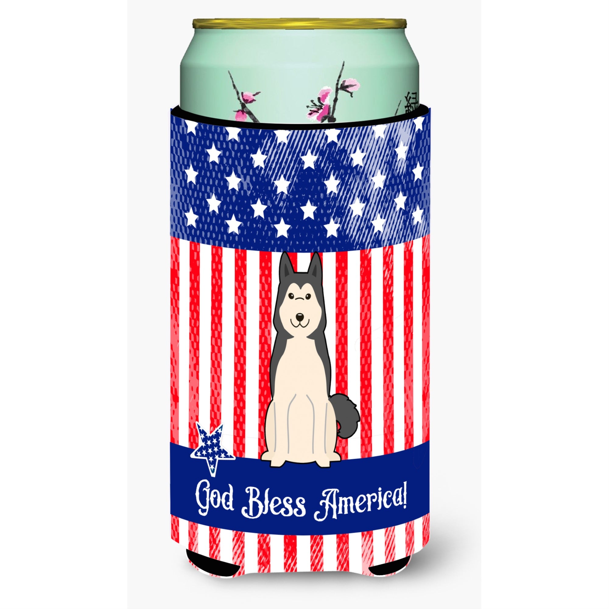 'Caroline'S Treasures Bb3020Tbc Usa West Siberian Laika Spitz Tall Boy Hugger Cold-Beverage-Koozies, Multicolor''