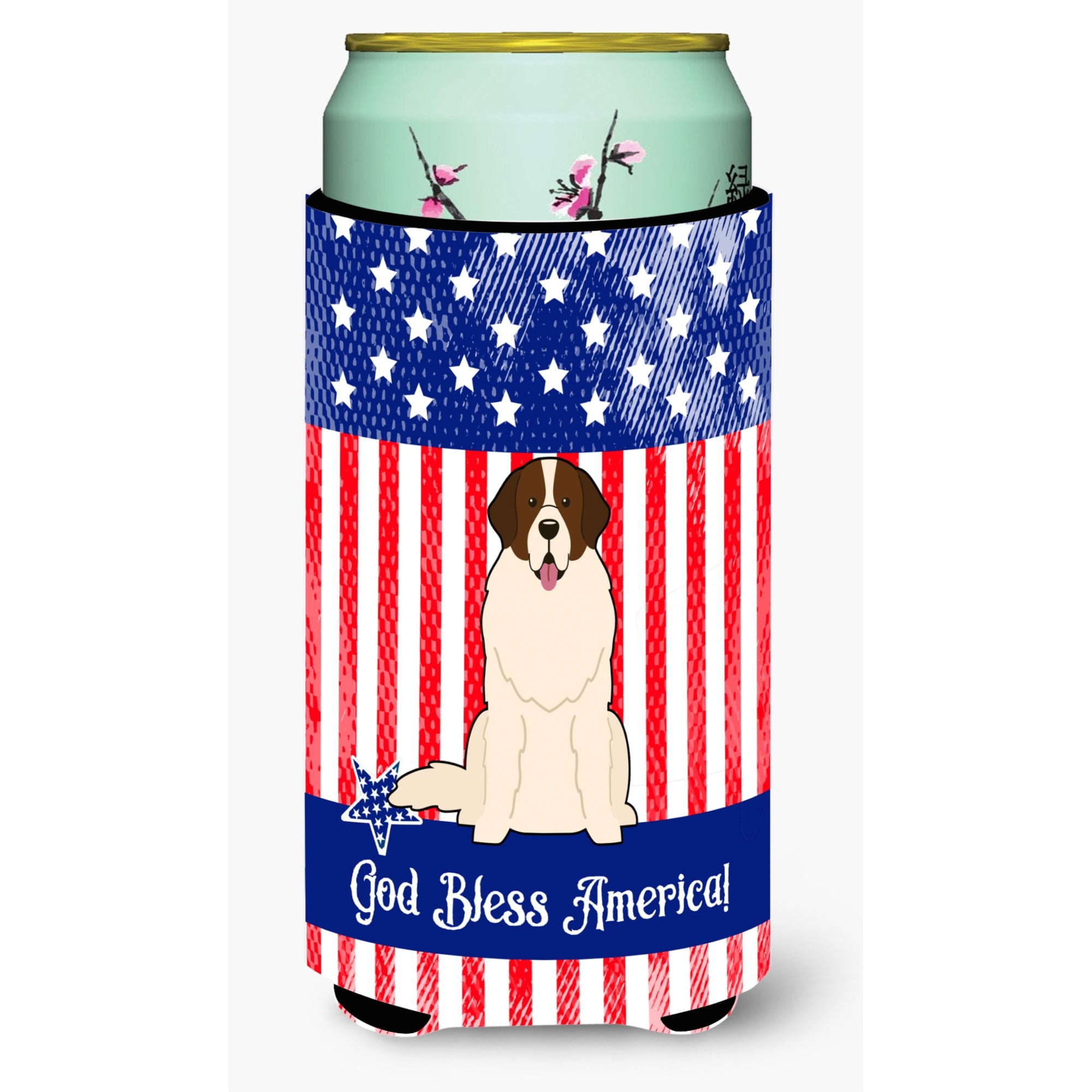 'Caroline'S Treasures Bb3022Tbc Patriotic Usa Moscow Watchdog Tall Boy Hugger Cold-Beverage-Koozies, Multicolor''