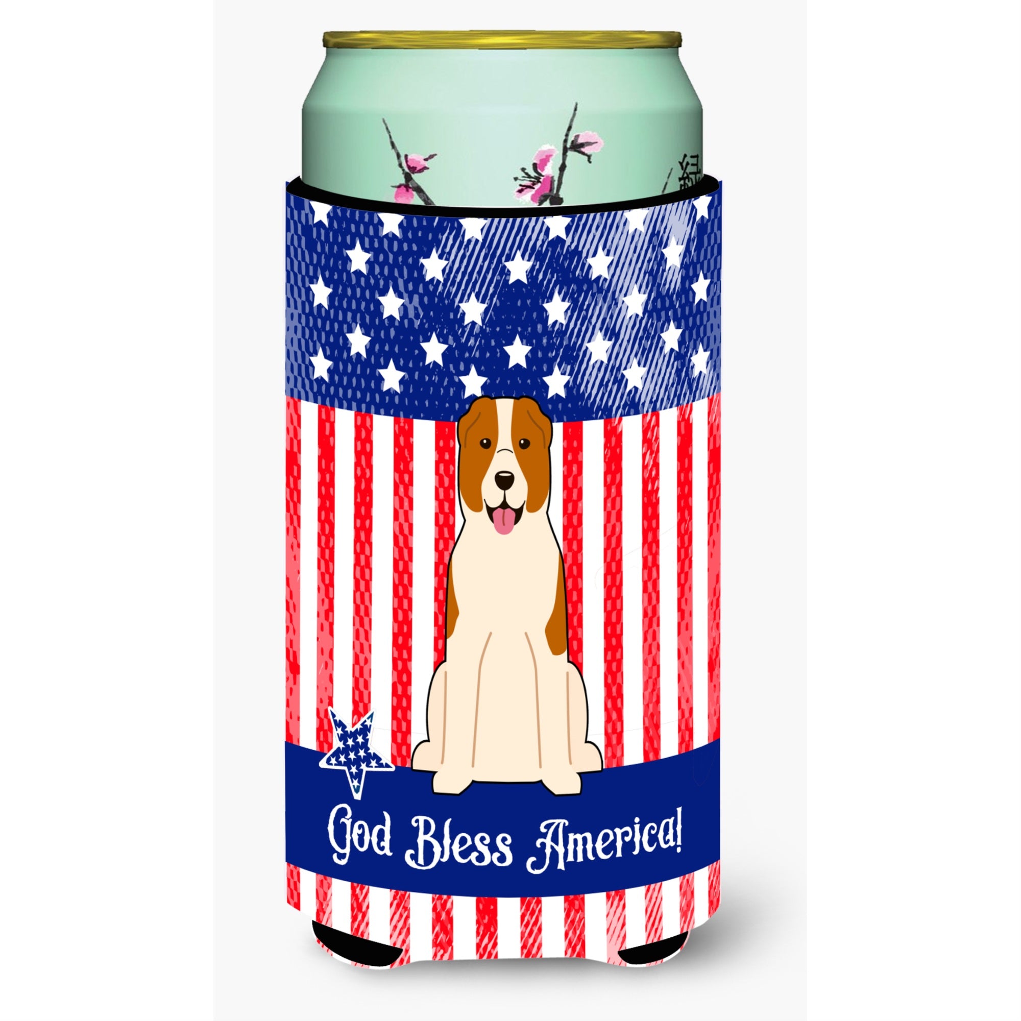'Caroline'S Treasures Bb3044Tbc Usa Central Asian Shepherd Dog Tall Boy Hugger Cold-Beverage-Koozies, Multicolor''