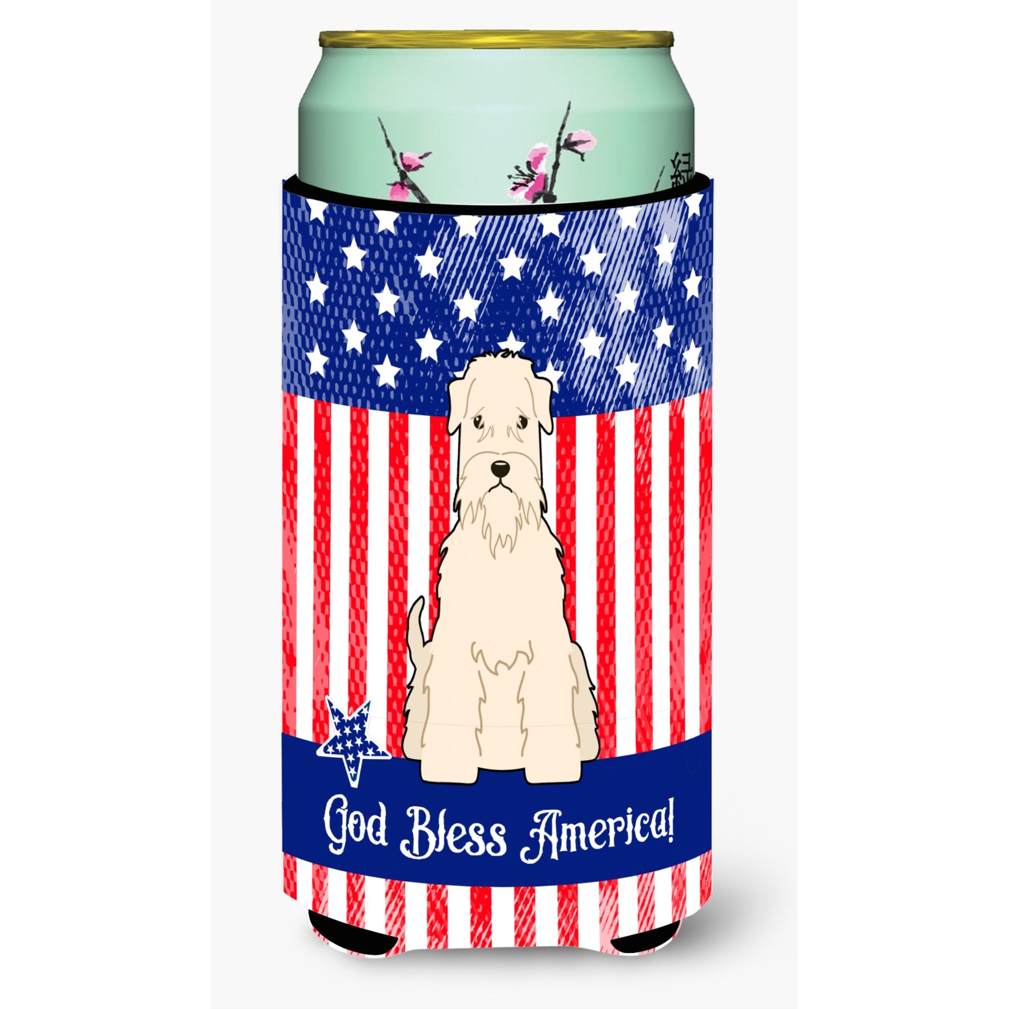 'Caroline'S Treasures Bb3056Tbc Usa Soft Coated Wheaten Terrier Tall Boy Hugger Cold-Beverage-Koozies, Multicolor''