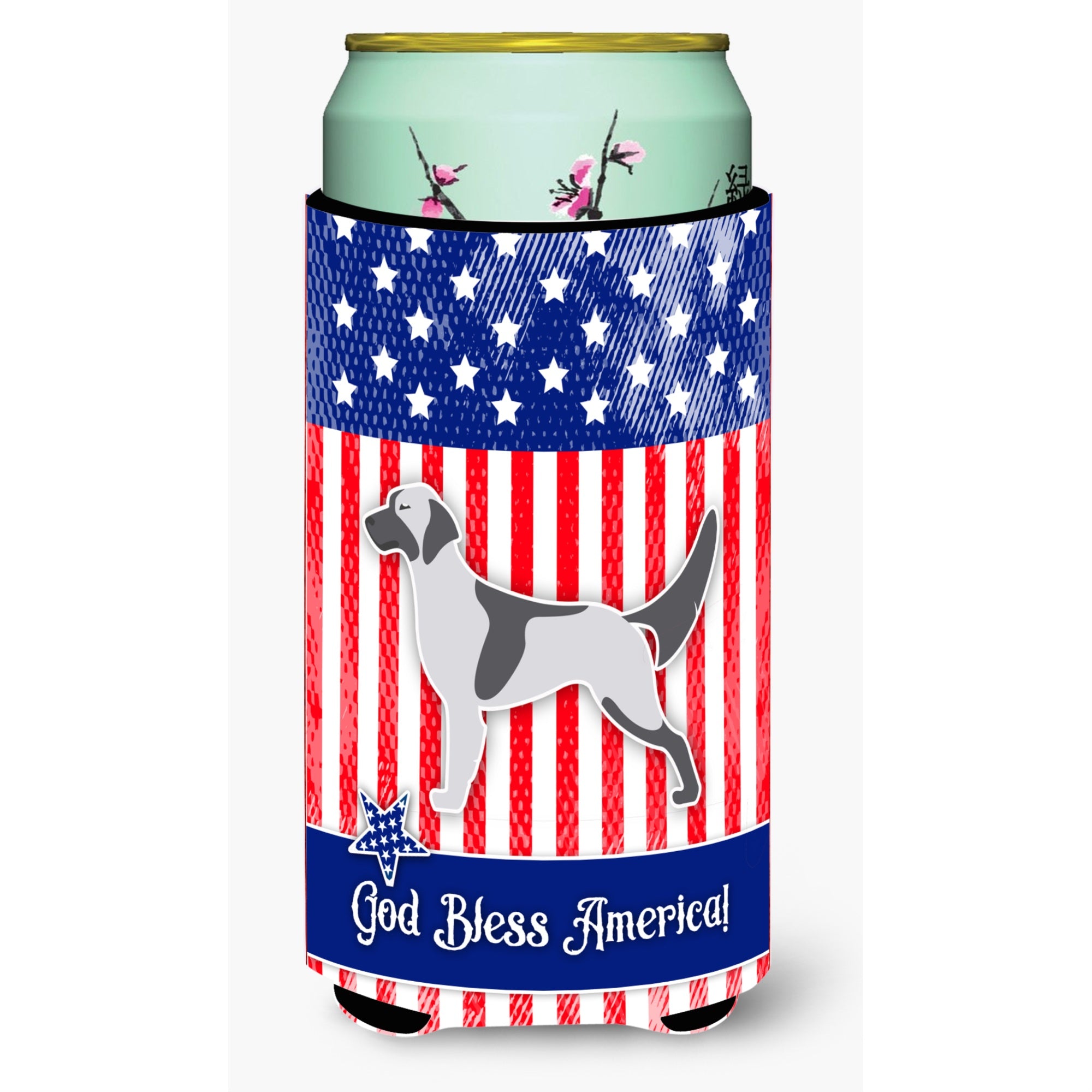 'Caroline'S Treasures Usa Patriotic English Setter Tall Boy Beverage Insulator Hugger, Multicolor''