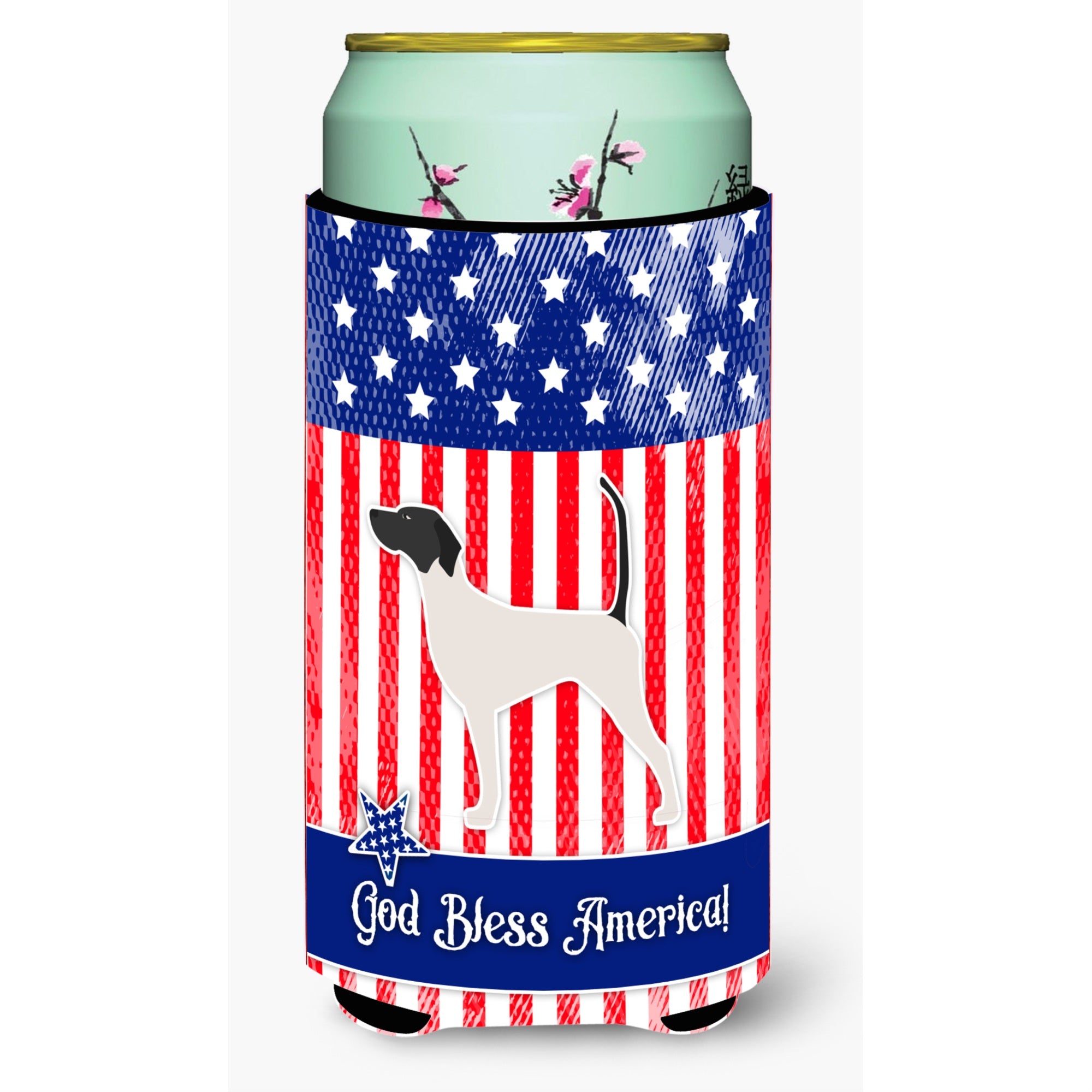 'Caroline'S Treasures Usa Patriotic English Pointer Tall Boy Beverage Insulator Hugger, Multicolor''