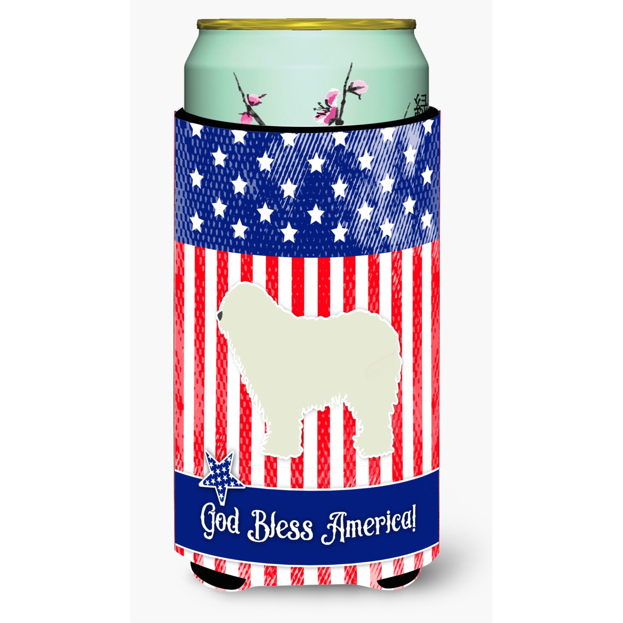 'Caroline'S Treasures Usa Patriotic Komondor Beverage Insulator Hugger, Tall Boy, Multicolor''