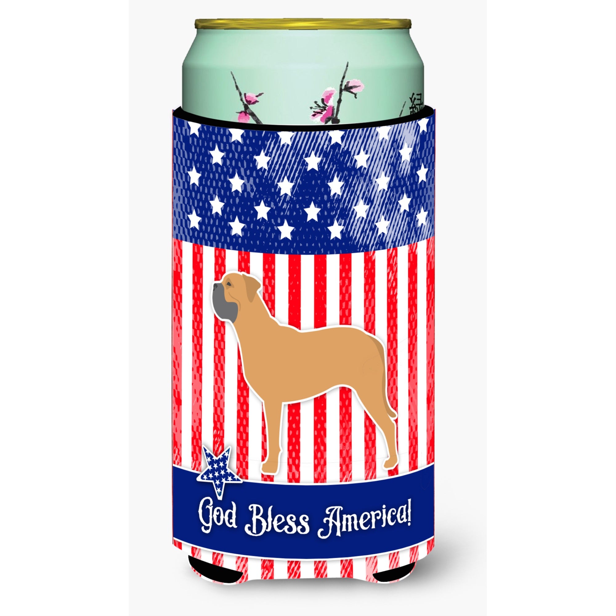 'Caroline'S Treasures Usa Patriotic Bullmastiff Tall Boy Beverage Insulator Hugger, Multicolor''