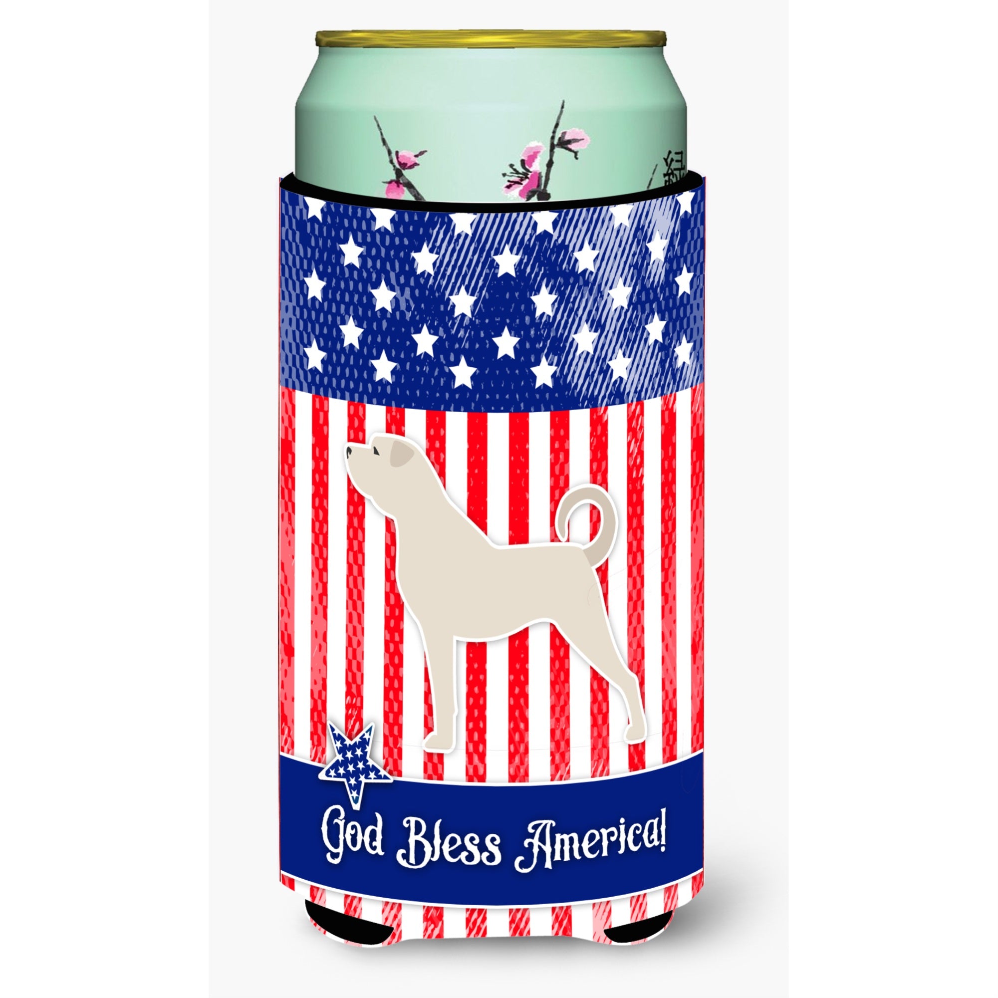 'Caroline'S Treasures Usa Patriotic Anatolian Shepherd Tall Boy Beverage Insulator Hugger, Multicolor''