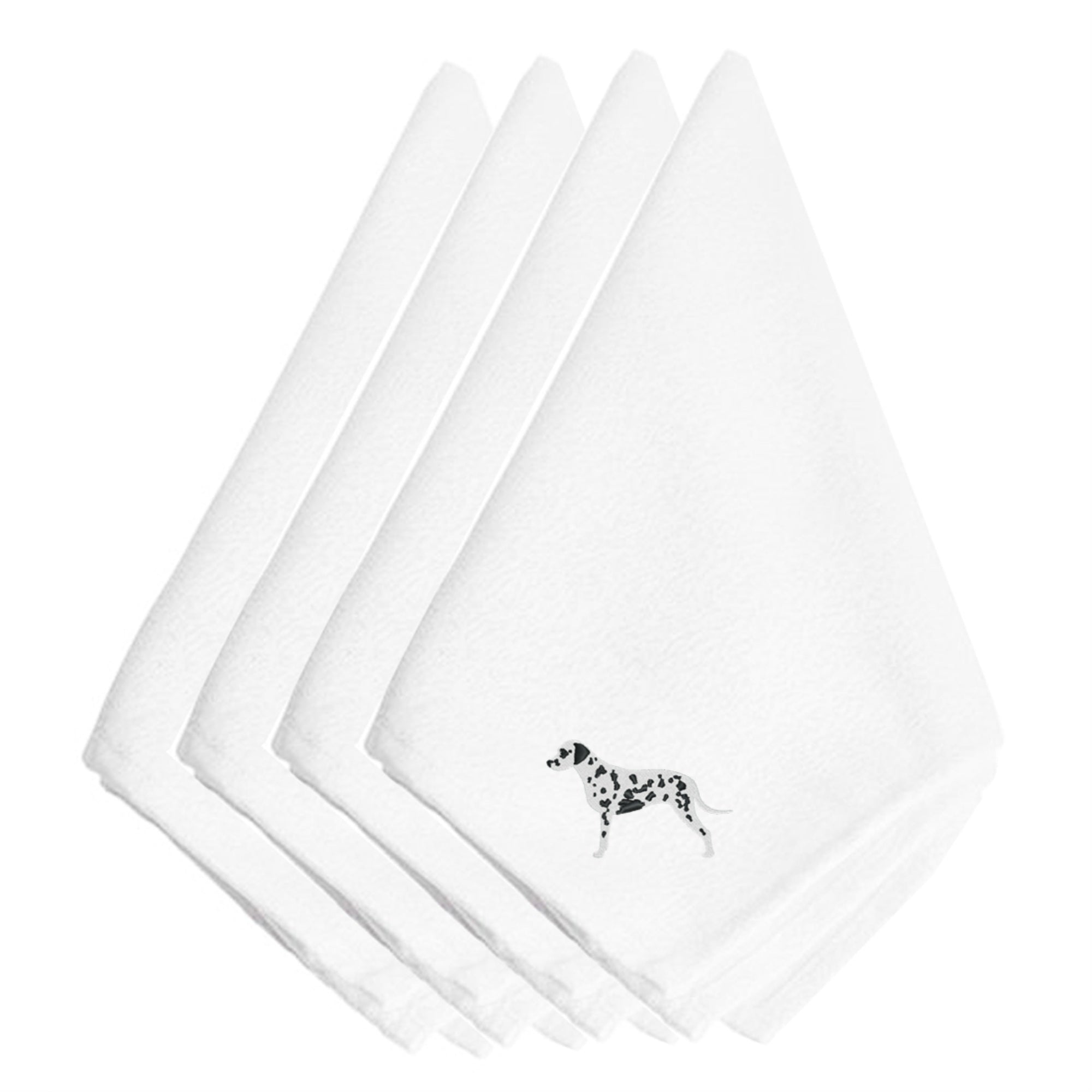 'Caroline'S Treasures Bb3383Npke Dalmatian Embroidered Napkins (Set Of 4), 20'''', Multicolor''