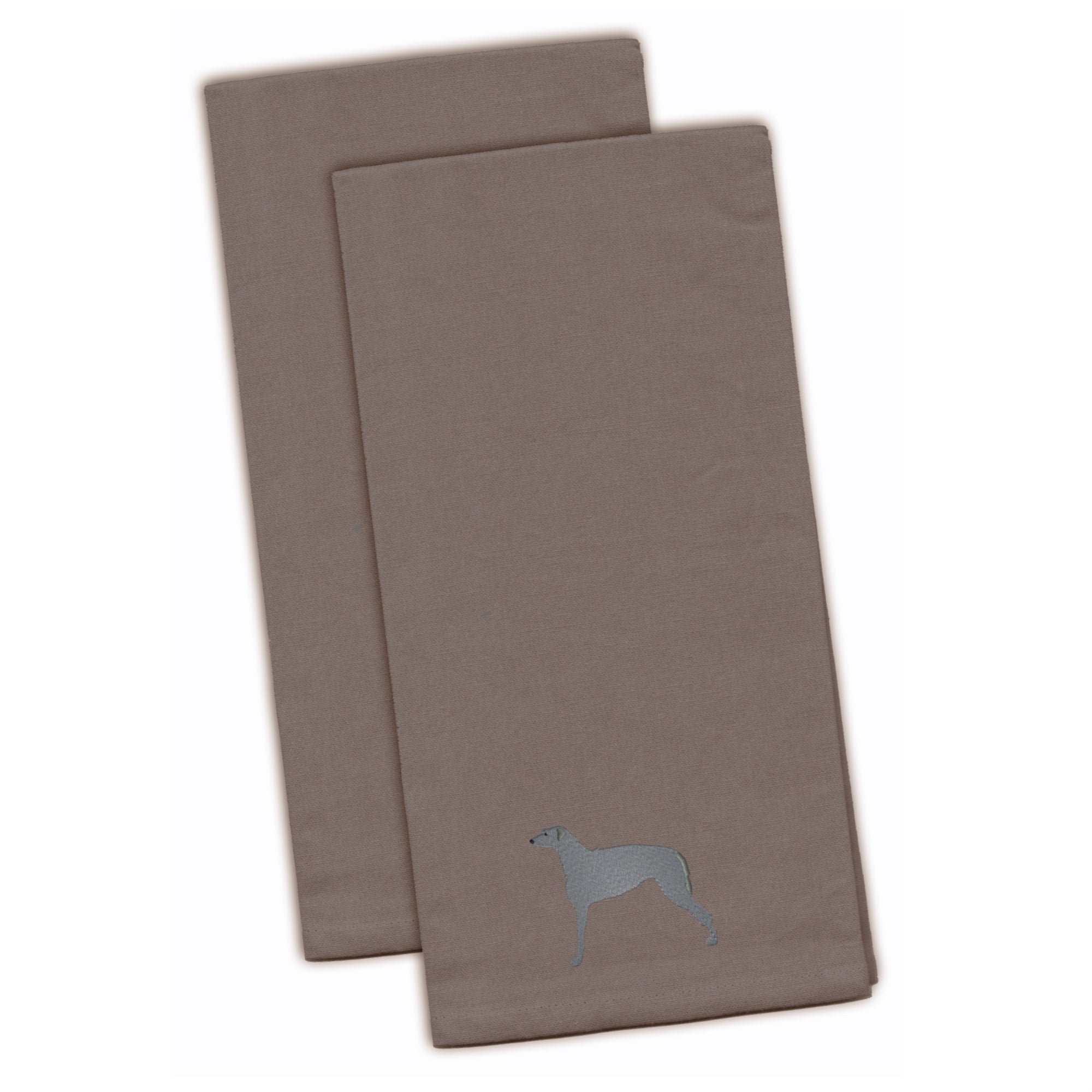 'Caroline'S Treasures Bb3396Gytwe Scottish Deerhound Gray Embroidered Kitchen Towel (Set Of 2), 28'''' X 19'''', Multicolor''