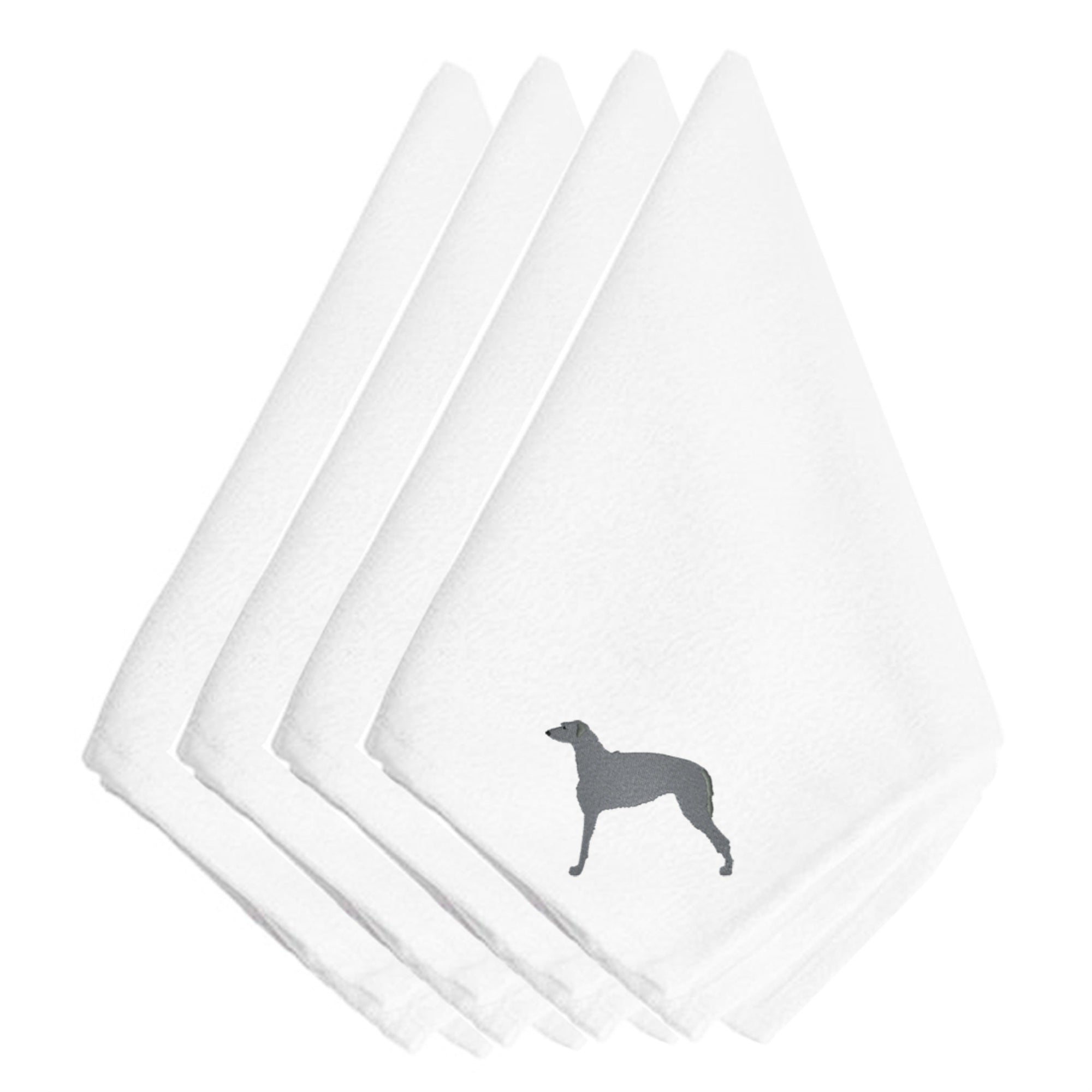 'Caroline'S Treasures Bb3396Npke Scottish Deerhound Embroidered Napkins (Set Of 4), 20'''', Multicolor''