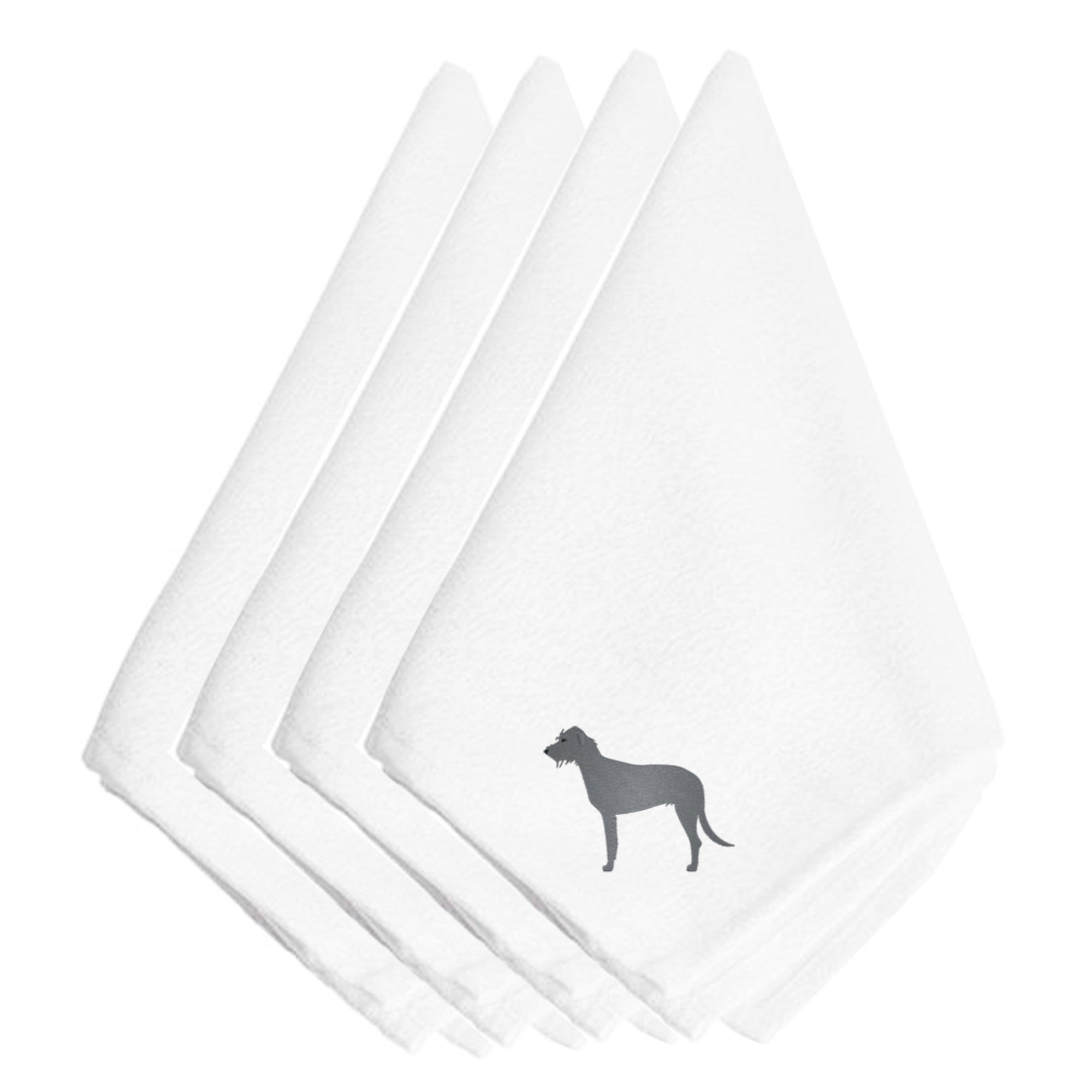 'Caroline'S Treasures Bb3403Npke Irish Wolfhound Embroidered Napkins (Set Of 4), 20'''', Multicolor''