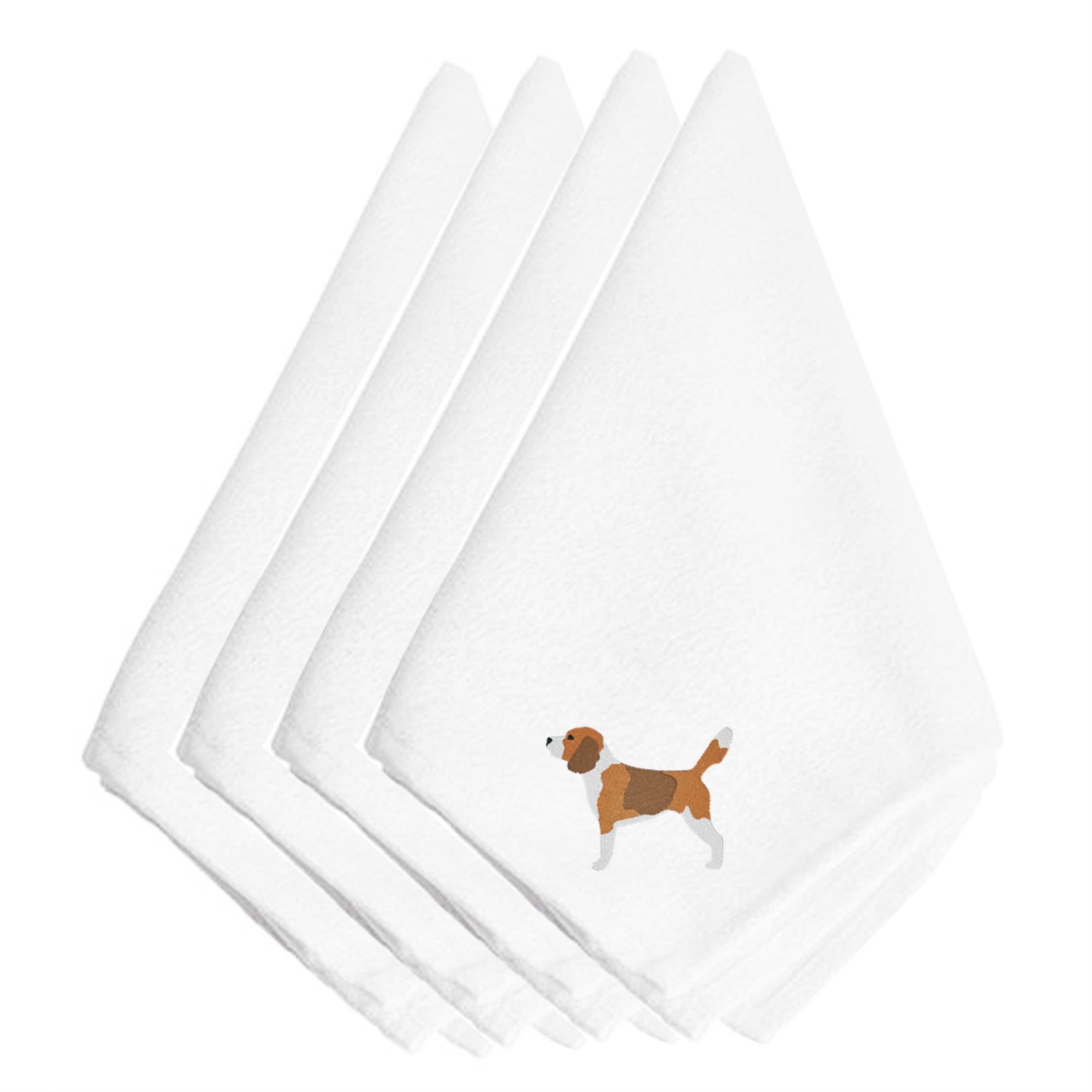 'Caroline'S Treasures Bb3410Npke Beagle Embroidered Napkins (Set Of 4), 20'''', Multicolor''