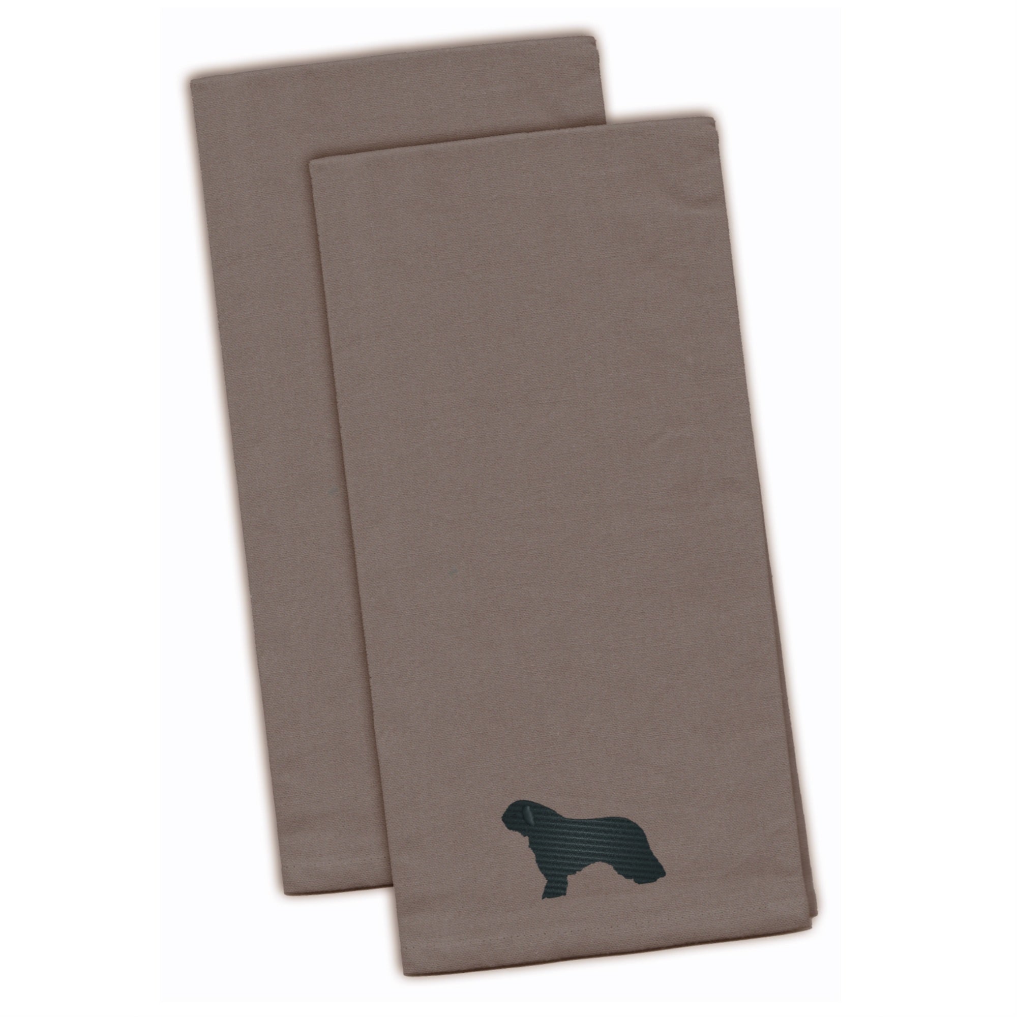 'Caroline'S Treasures Bb3415Gytwe Spanish Water Dog Gray Embroidered Kitchen Towel (Set Of 2), 28'''' X 19'''', Multicolor''