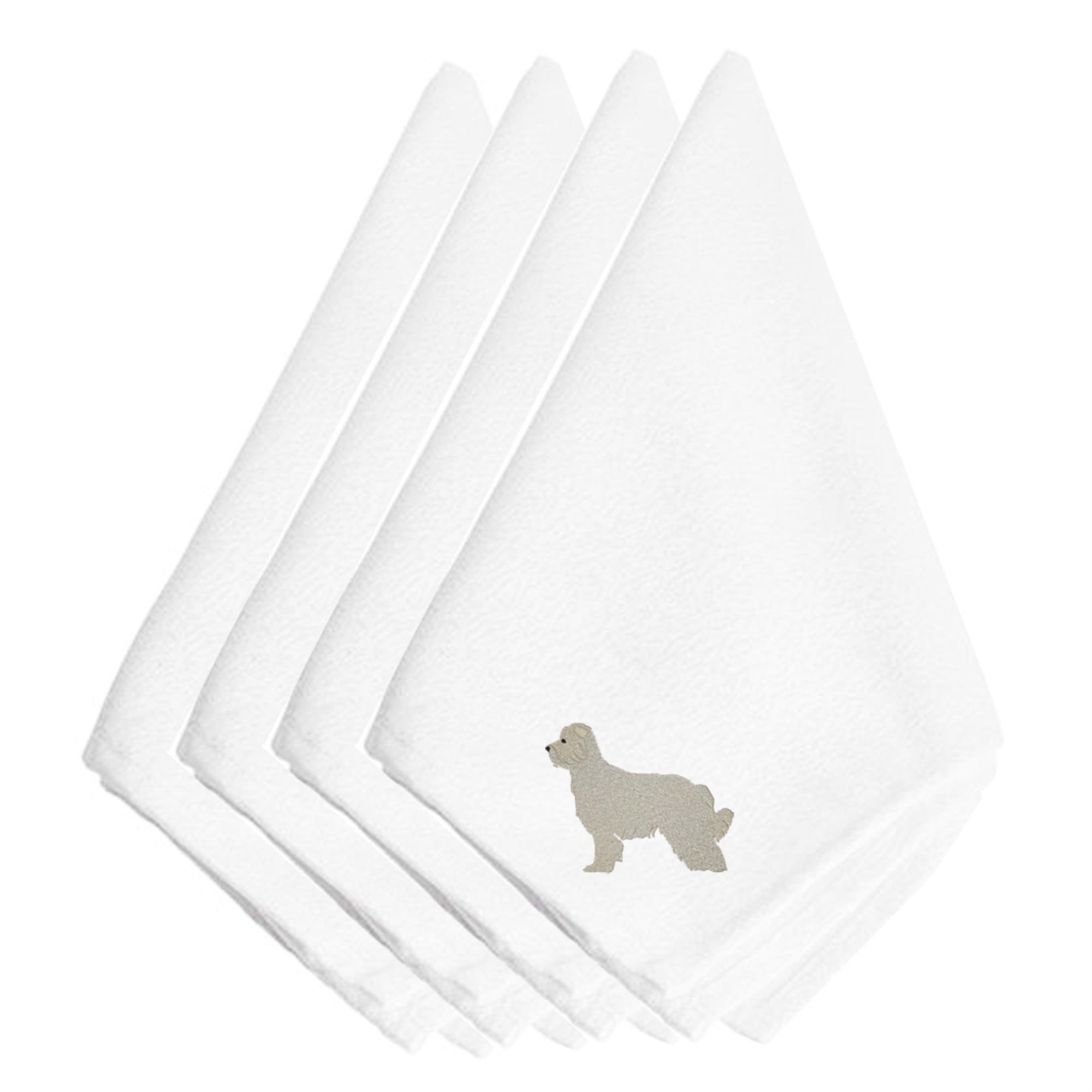 'Caroline'S Treasures Bb3418Npke Pyrenean Shepherd Embroidered Napkins (Set Of 4), 20'''', Multicolor''