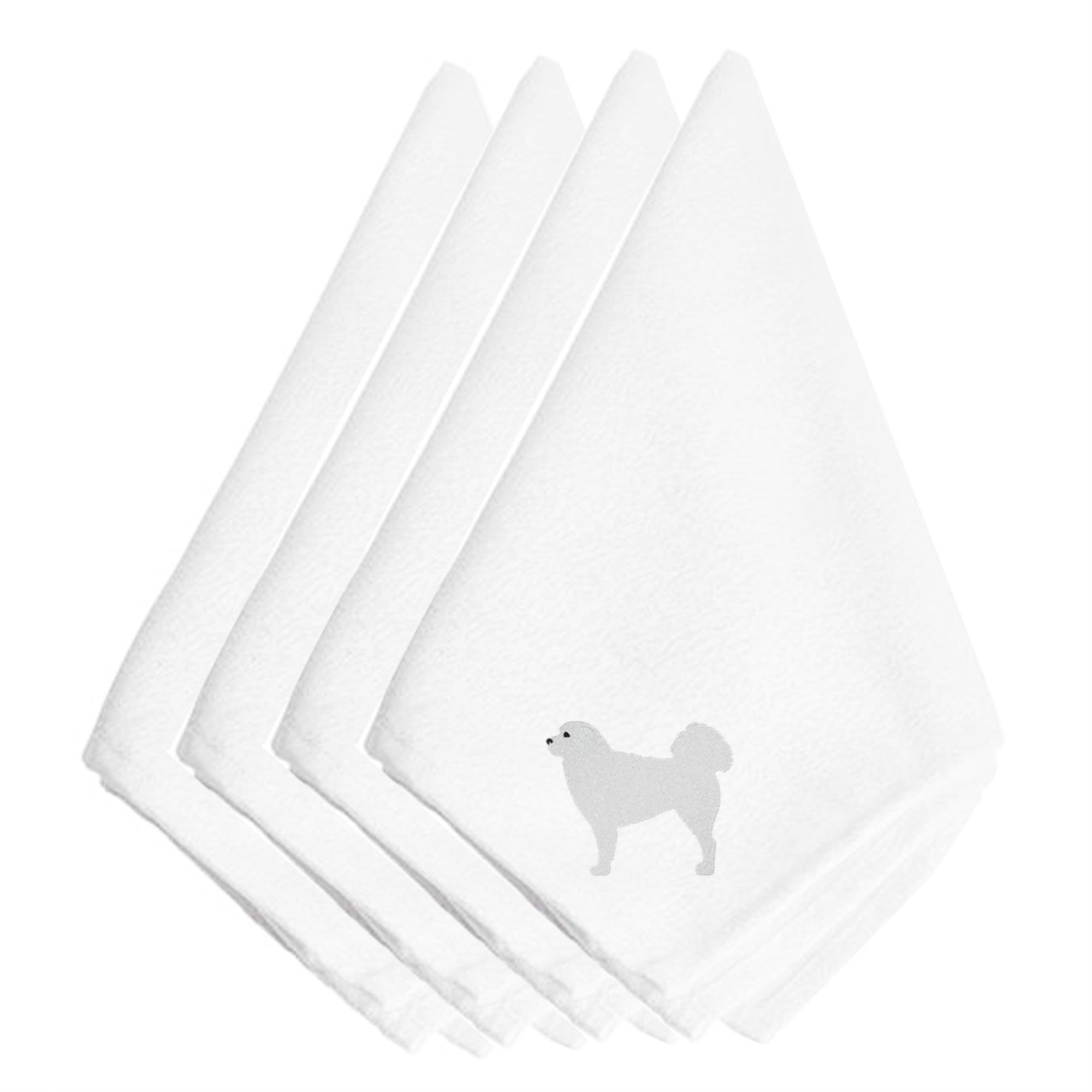 'Caroline'S Treasures Bb3427Npke Polish Tatra Sheepdog Embroidered Napkins (Set Of 4), 20'''', Multicolor''