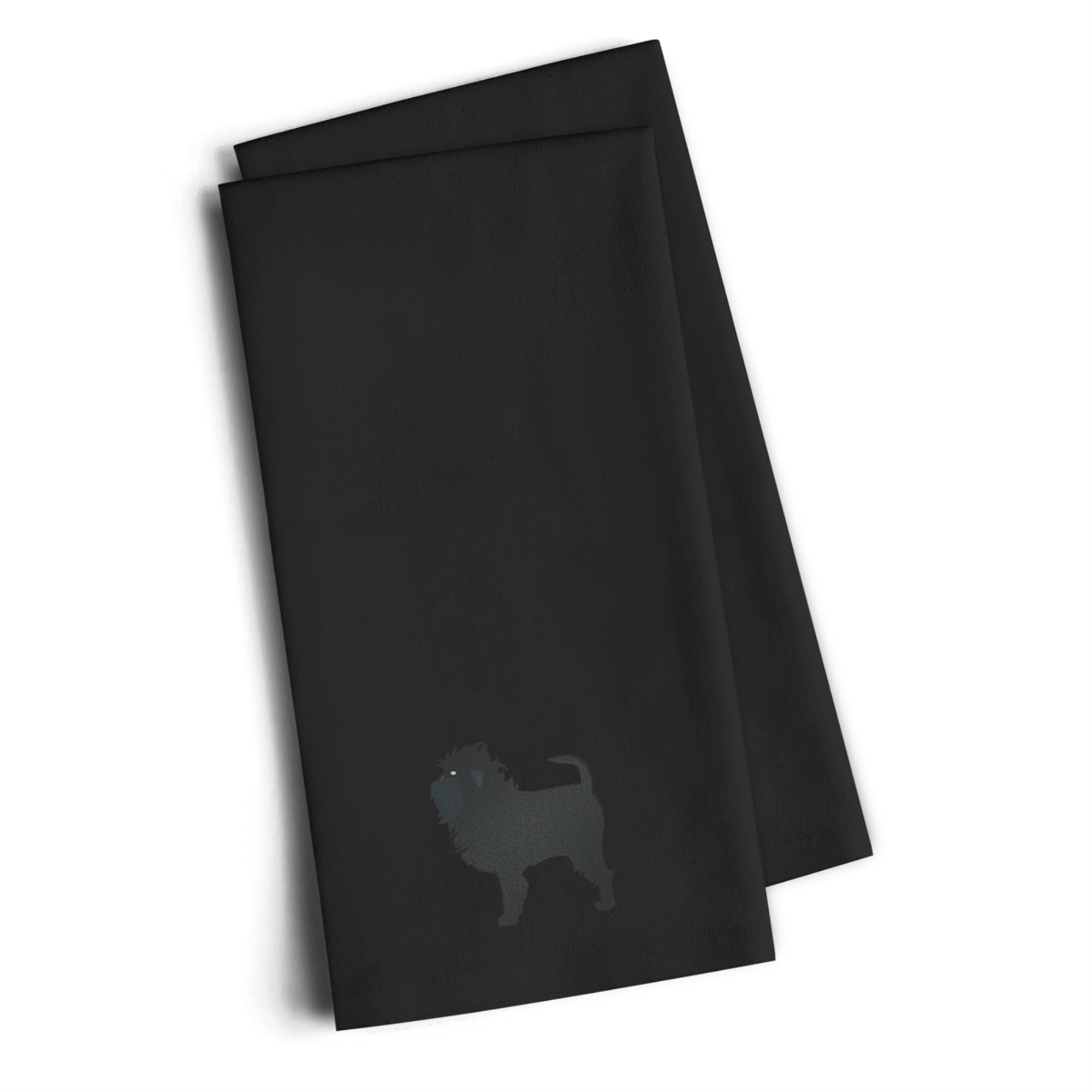 'Caroline'S Treasures Bb3448Bktwe Affenpinscher Black Embroidered Kitchen Towel (Set Of 2), 28'''' H X 19'''' W, Multicolor''