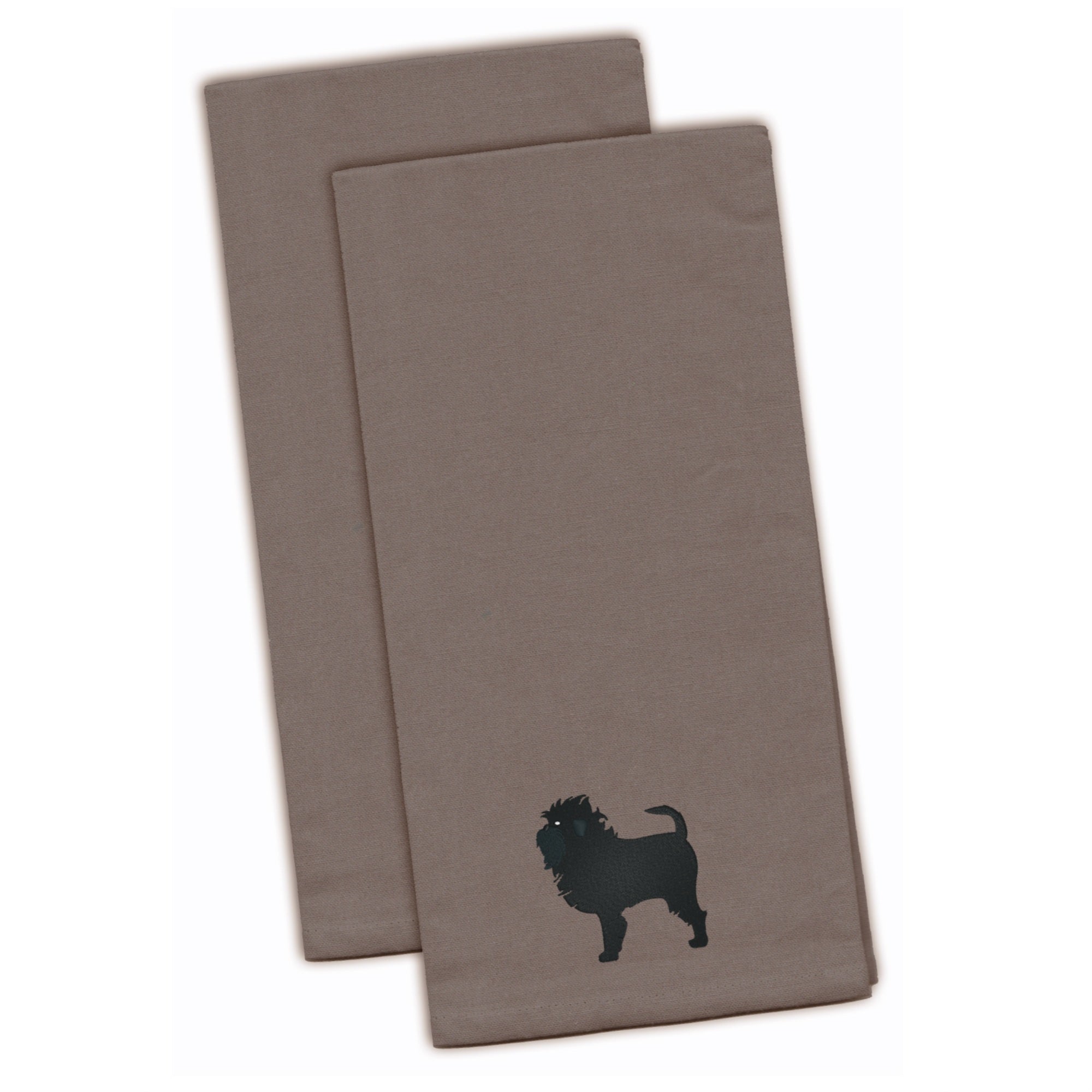 'Caroline'S Treasures Bb3448Gytwe Affenpinscher Gray Embroidered Kitchen Towel (Set Of 2), 28'''' X 19'''', Multicolor''