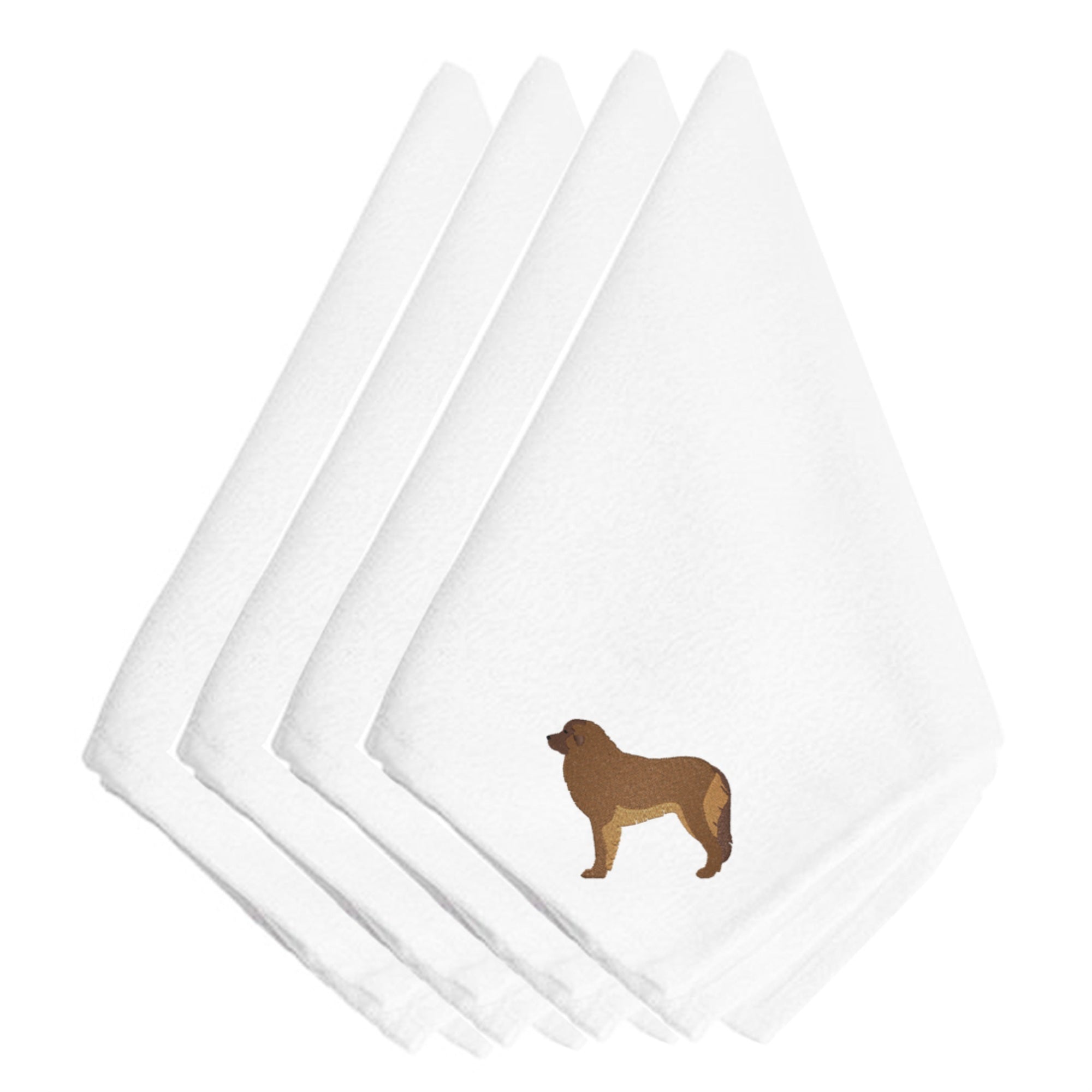 'Caroline'S Treasures Bb3458Npke Leon Berger Embroidered Napkins (Set Of 4), 20'''', Multicolor''