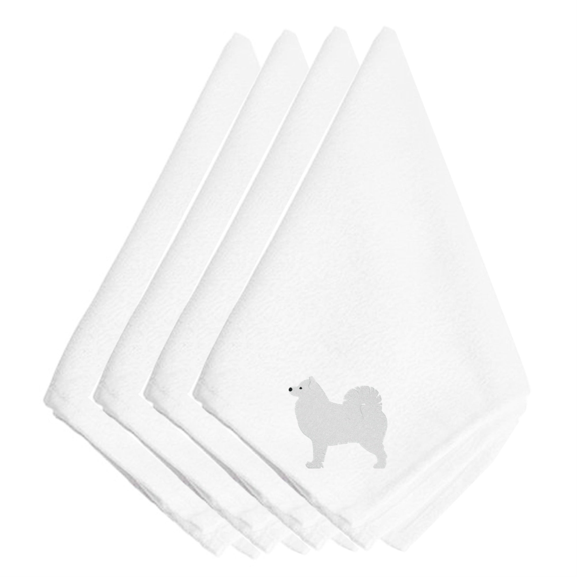 'Caroline'S Treasures Bb3459Npke Samoyed Embroidered Napkins (Set Of 4), 20'''', Multicolor''
