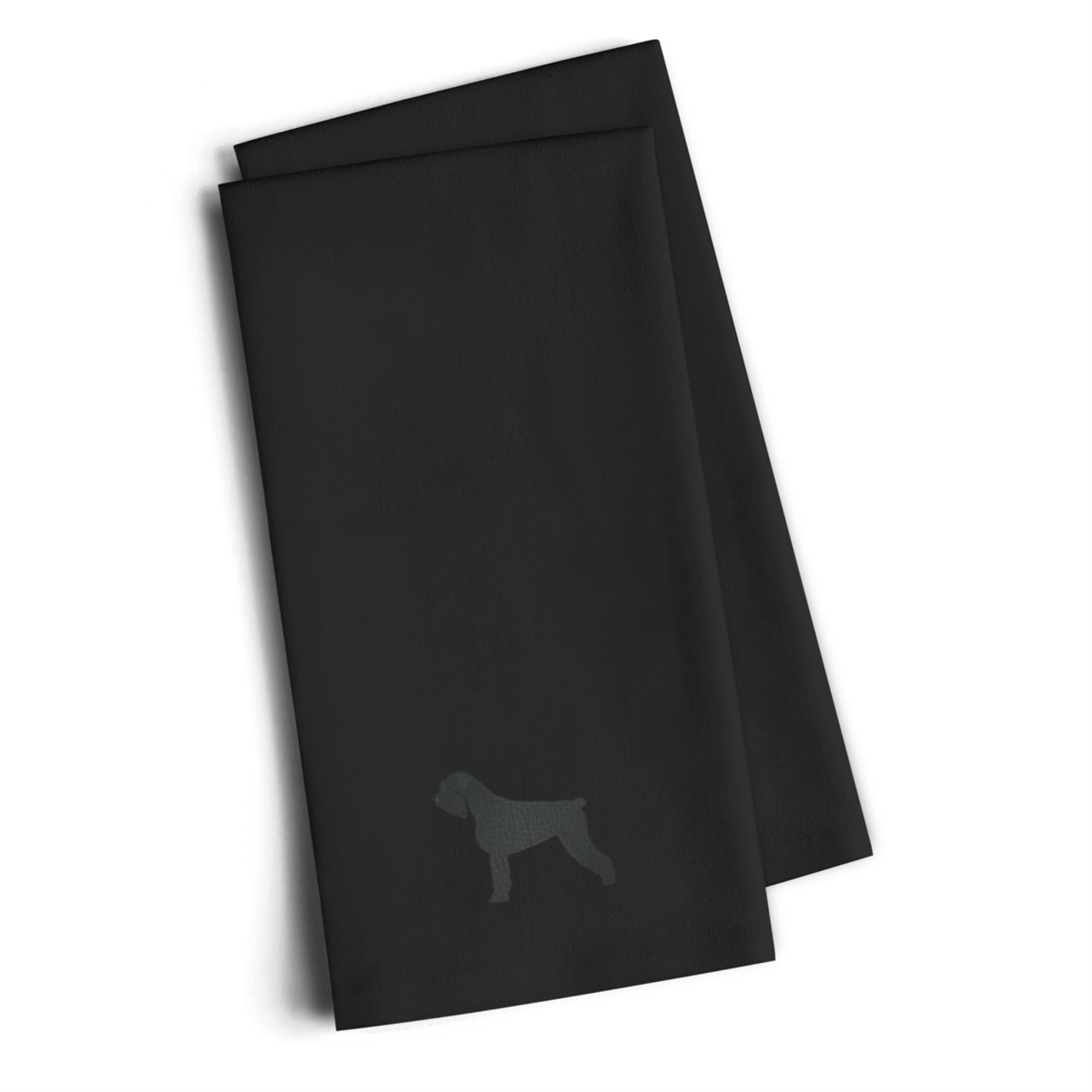 'Caroline'S Treasures Bb3473Bktwe Giant Schnauzer Black Embroidered Kitchen Towel (Set Of 2), 28'''' H X 19'''' W, Multicolor''
