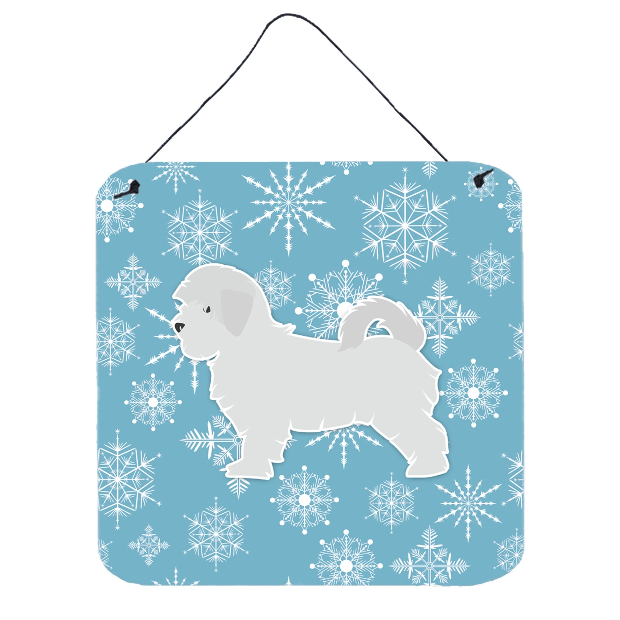 'Caroline'S Treasures Winter Snowflake Maltese Wall Or Door Hanging Prints Bb3536Ds66, 6'''' X 6'''', Multicolor''