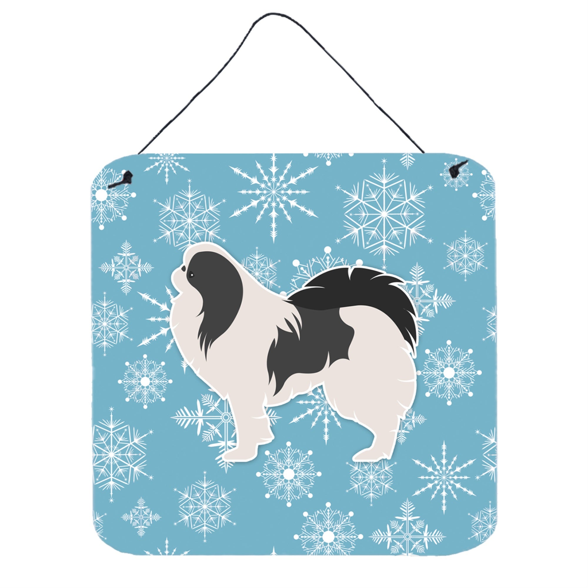 'Caroline'S Treasures Winter Snowflake Japanese Chin Wall Or Door Hanging Prints Bb3537Ds66, 6'''' X 6'''', Multicolor''