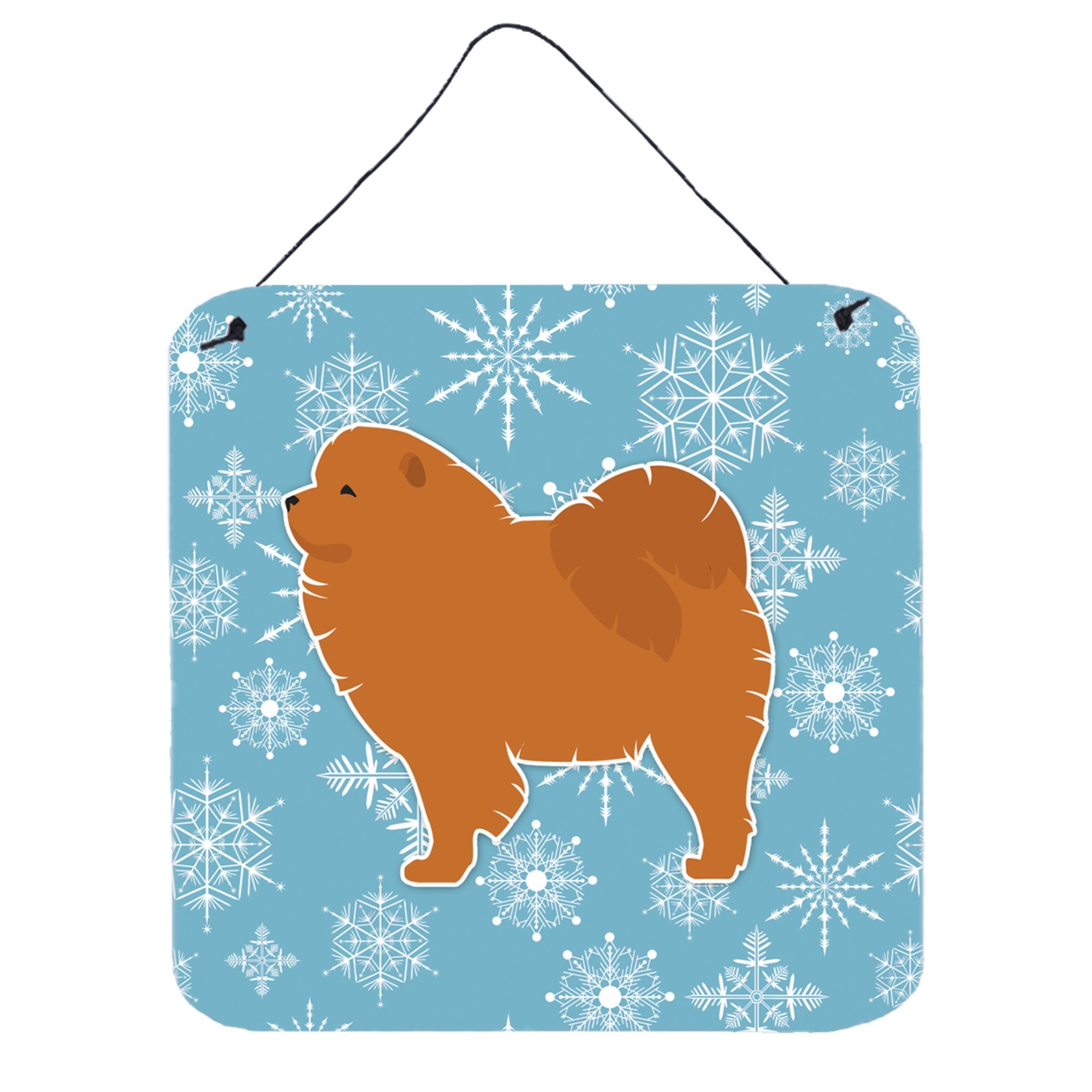 'Caroline'S Treasures Winter Snowflake Chow Wall Or Door Hanging Prints Bb3551Ds66, 6'''' X 6'''', Multicolor''