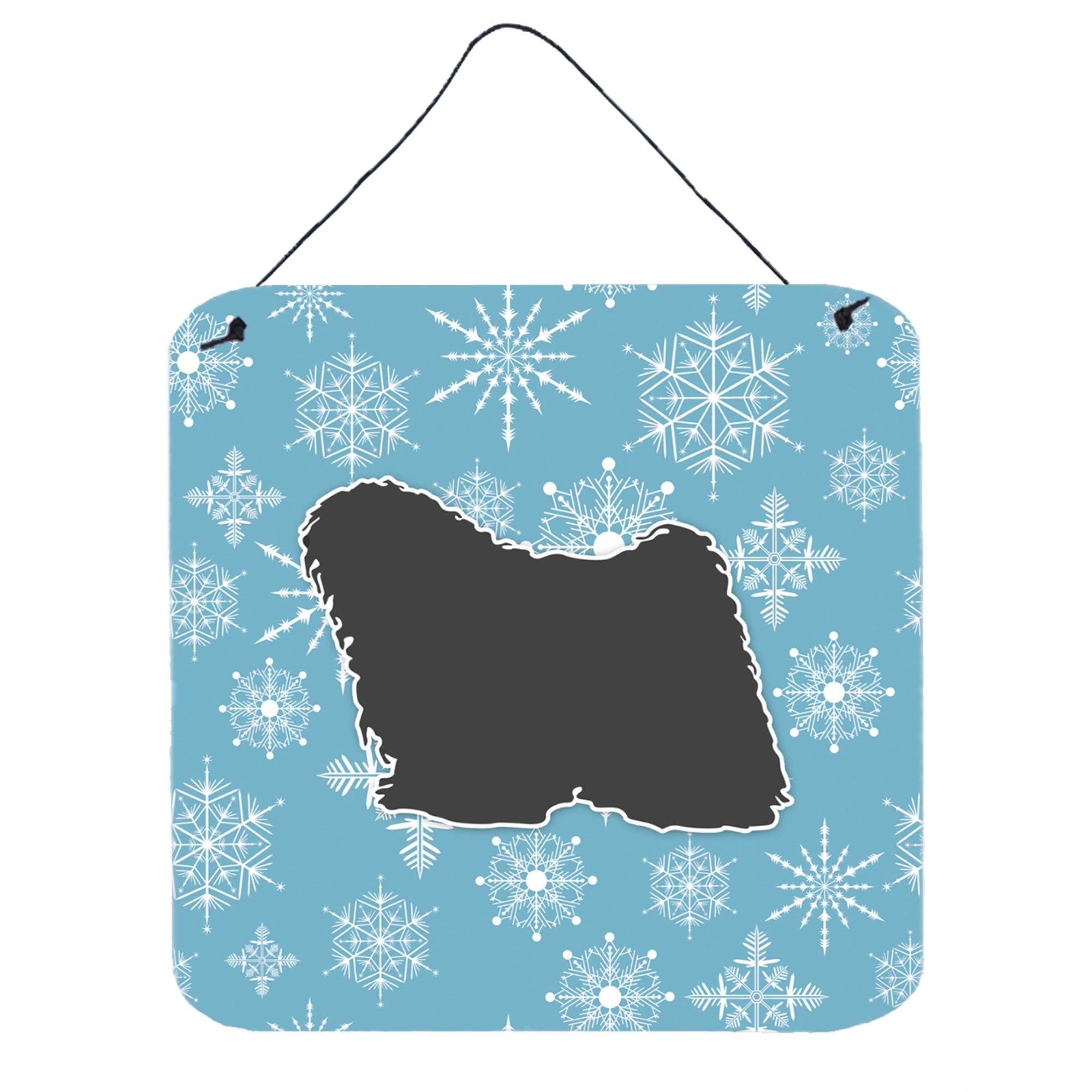 'Caroline'S Treasures Winter Snowflake Puli Wall Or Door Hanging Prints Bb3563Ds66, 6'''' X 6'''', Multicolor''
