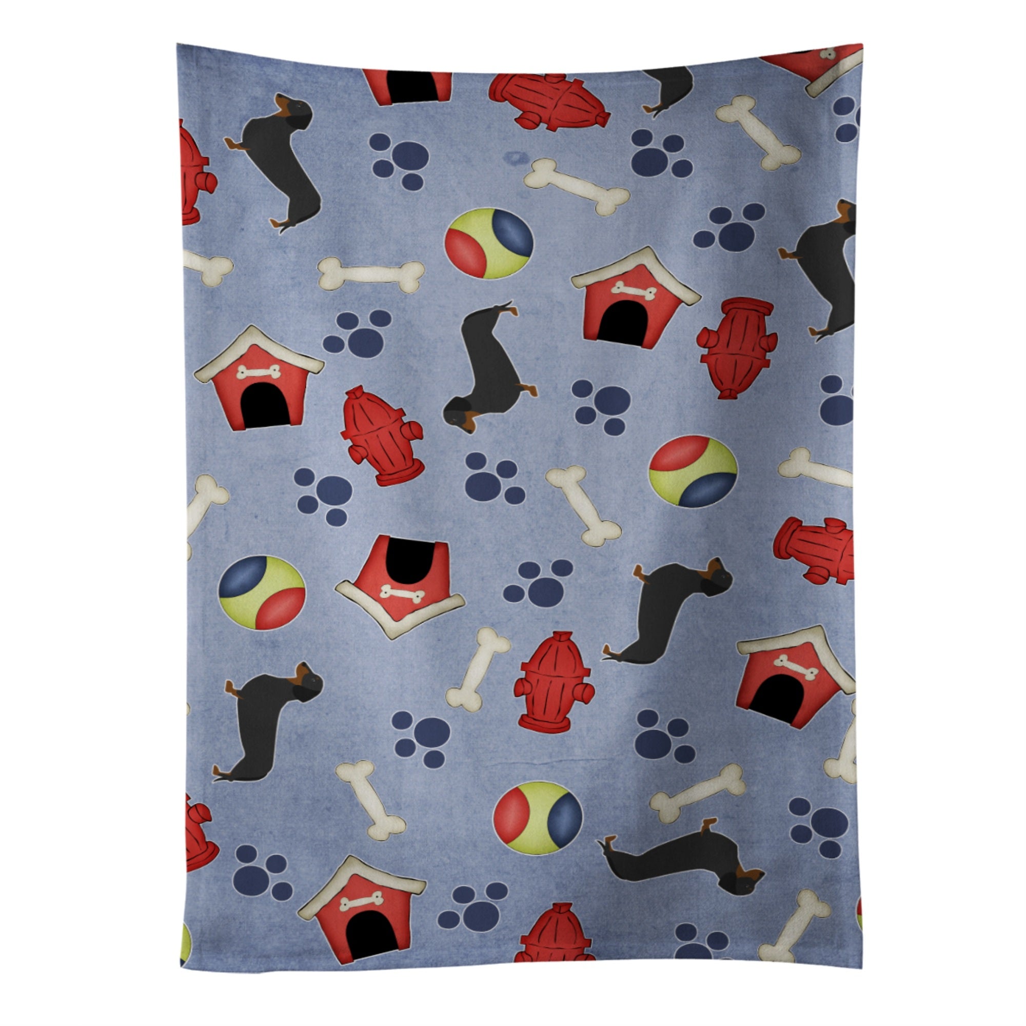 'Caroline'S Treasures Bb3882Ktwl Dachshund Dog House Collection Kitchen Towel, 25'''' X 15'''', Multicolor''