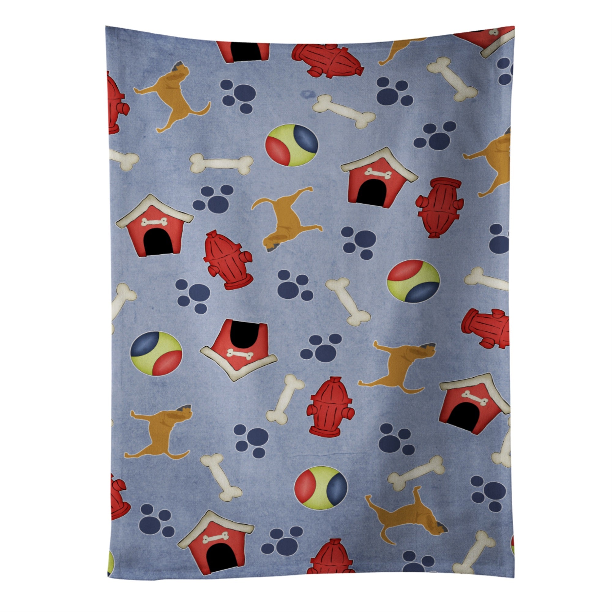 'Caroline'S Treasures Bb3884Ktwl Bloodhound Dog House Collection Kitchen Towel, 25'''' X 15'''', Multicolor''