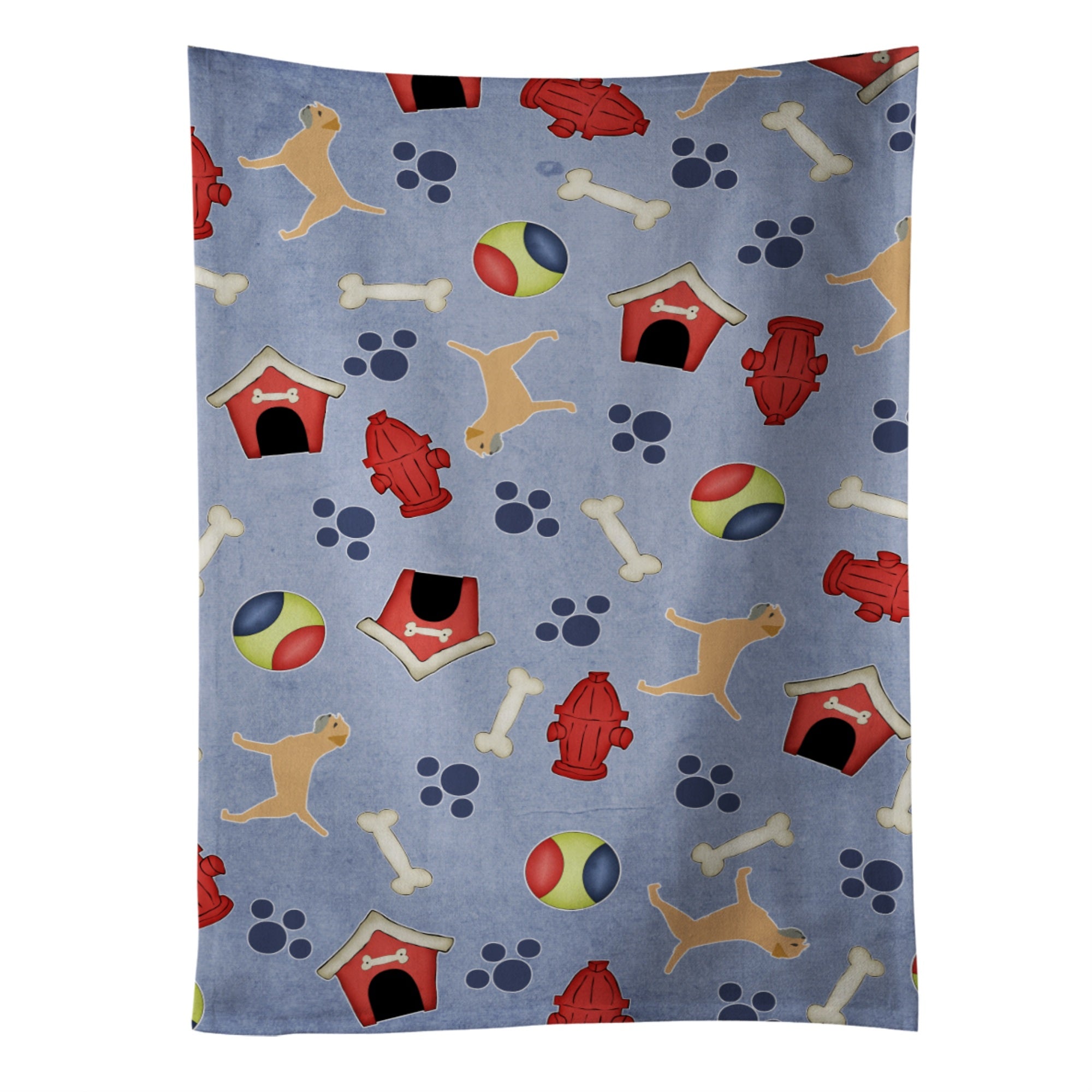 'Caroline'S Treasures Bb3889Ktwl Border Terrier Dog House Collection Kitchen Towel, 25'''' X 15'''', Multicolor''