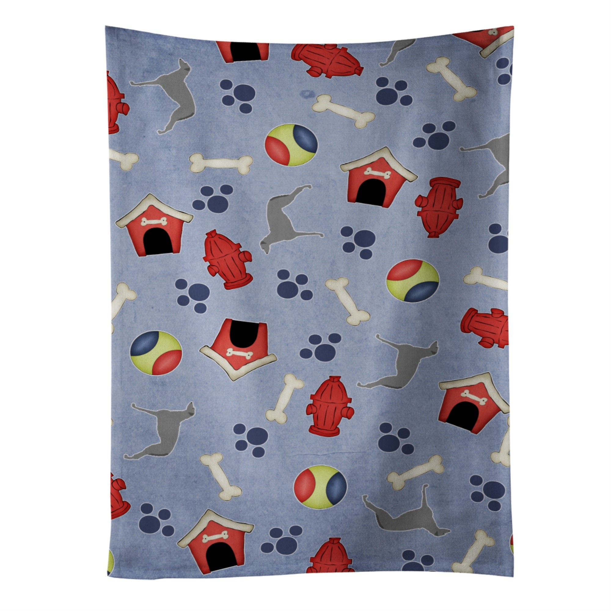 'Caroline'S Treasures Bb3896Ktwl Scottish Deerhound Dog House Kitchen Towel, 25'''' X 15'''', Multicolor''