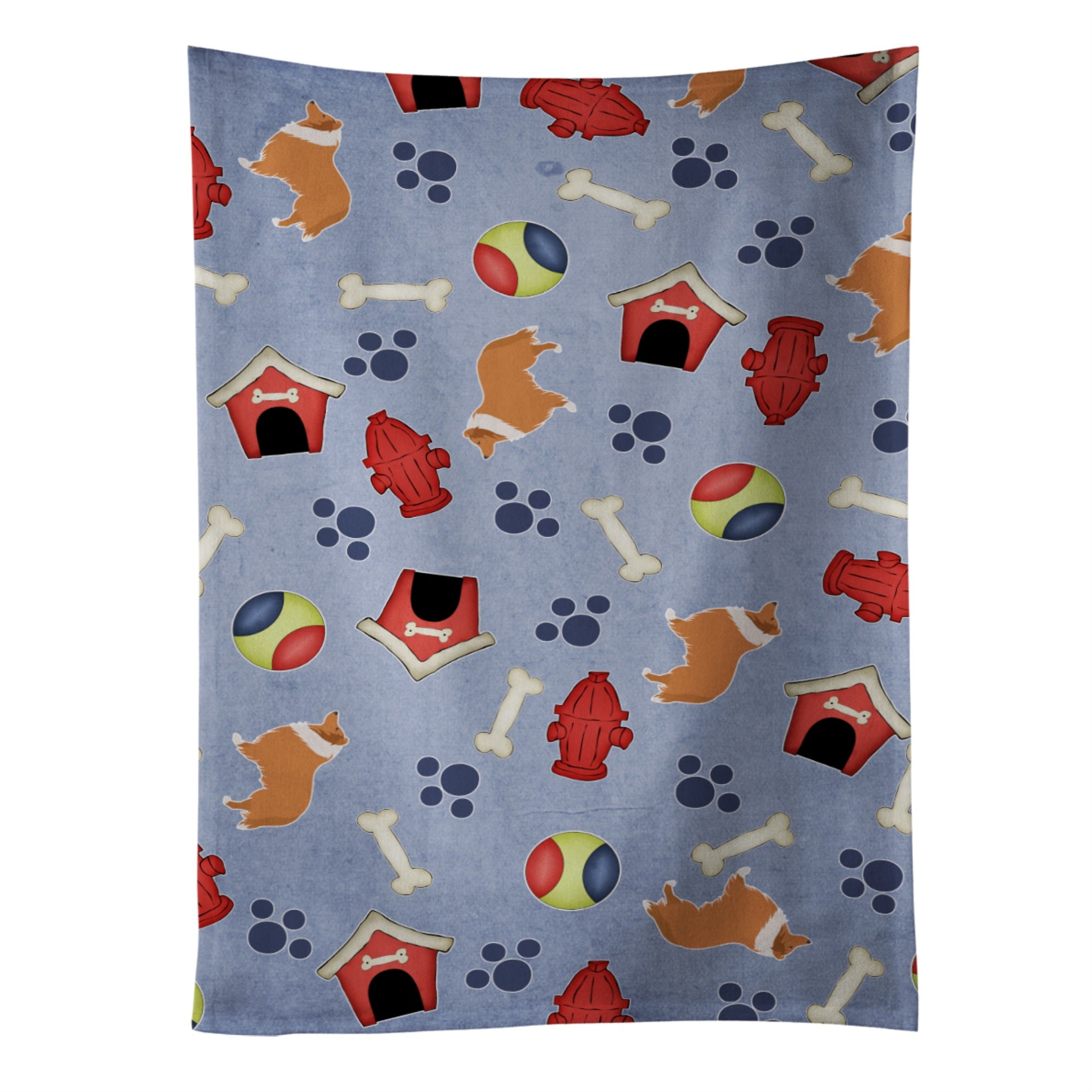 'Caroline'S Treasures Bb3916Ktwl Collie Dog House Collection Kitchen Towel, 25'''' X 15'''', Multicolor''