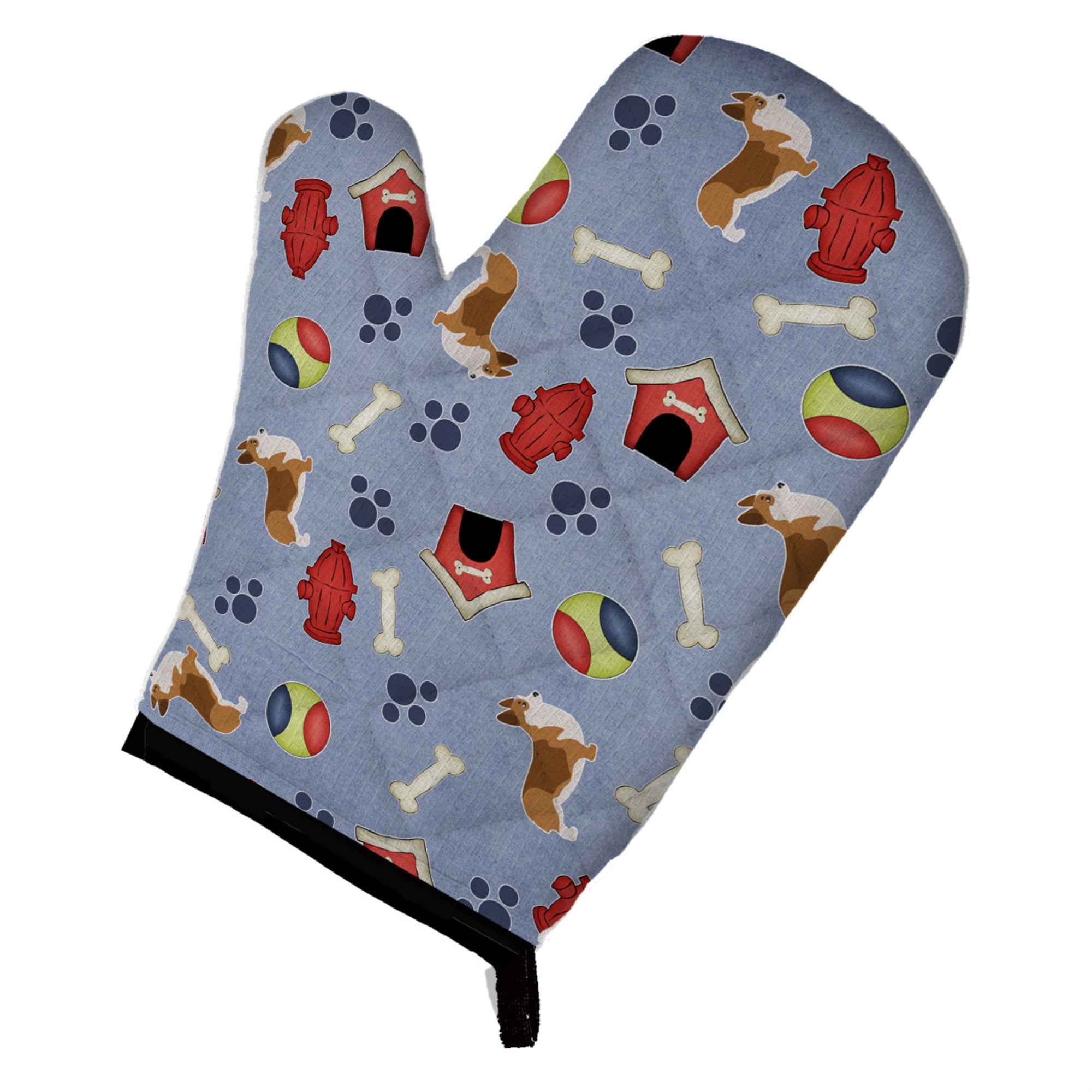 'Caroline'S Treasures Bb3920Ovmt Corgi Dog House Collection Oven Mitt, 12'''' By 8.5'''', Multicolor''
