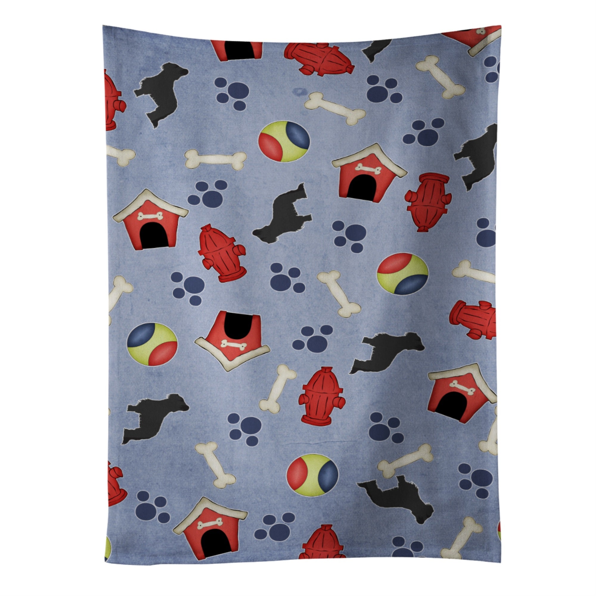 'Caroline'S Treasures Bb3926Ktwl Briard Dog House Collection Kitchen Towel, 25'''' X 15'''', Multicolor''