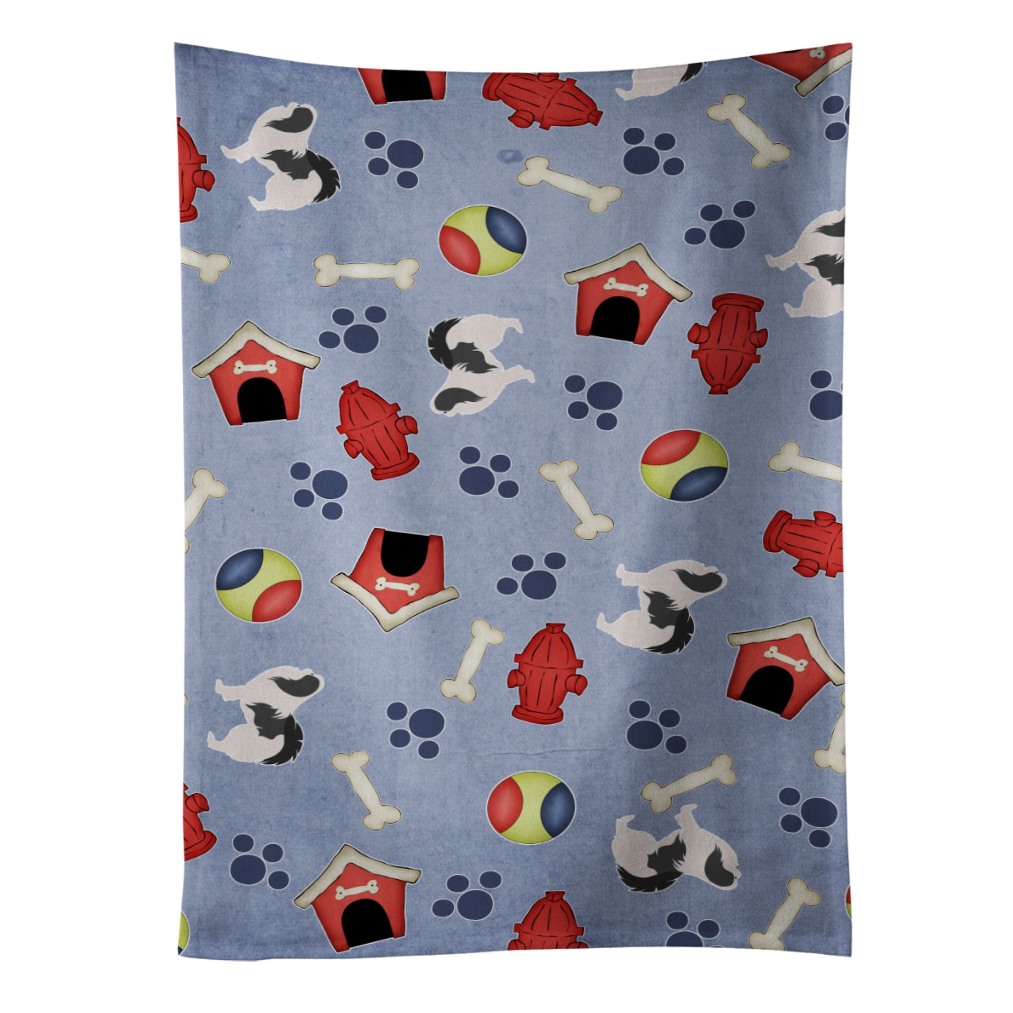 'Caroline'S Treasures Bb3937Ktwl Japanese Chin Dog House Collection Kitchen Towel, 25'''' X 15'''', Multicolor''