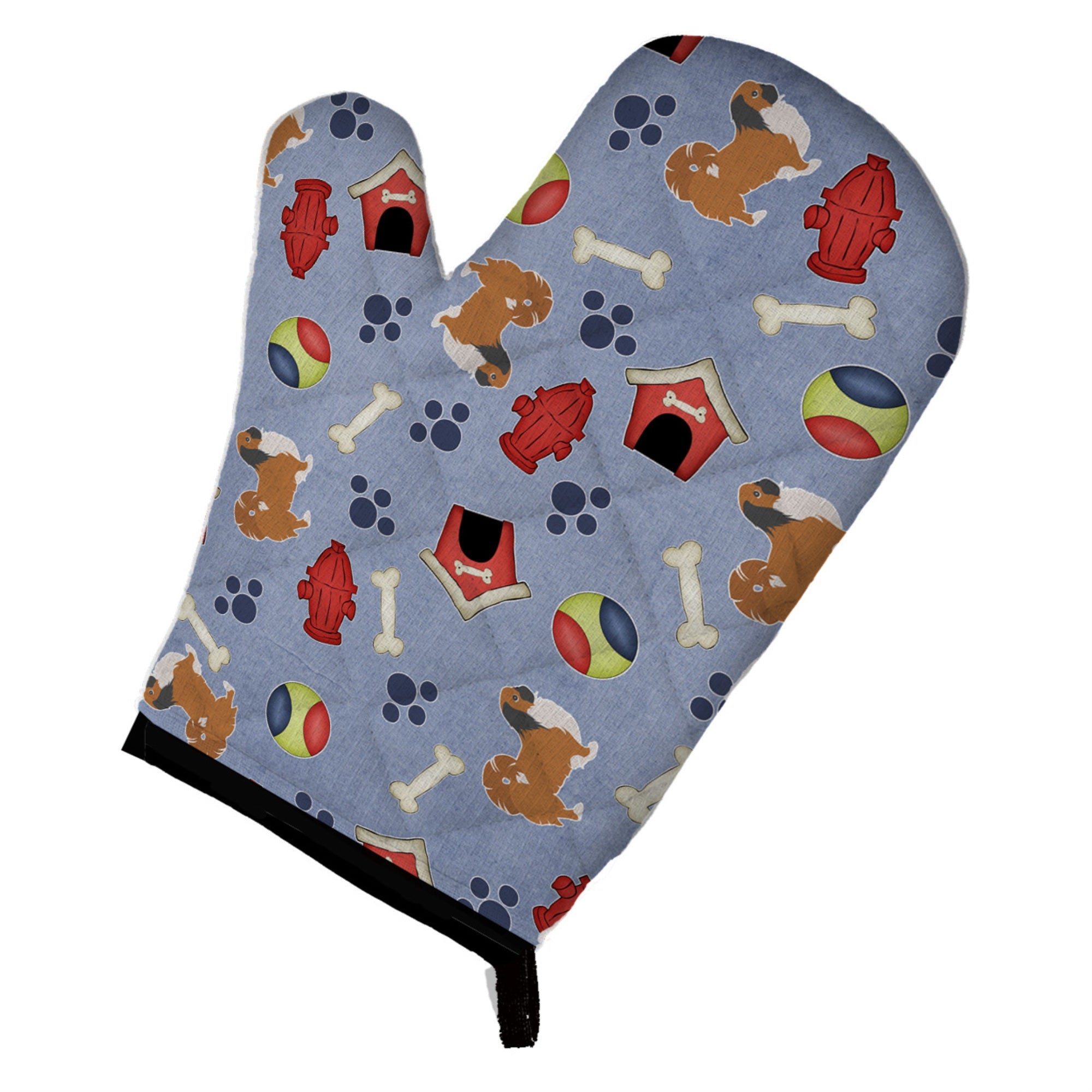 'Caroline'S Treasures Bb3938Ovmt Pekingese Dog House Collection Oven Mitt, 12'''' By 8.5'''', Multicolor''