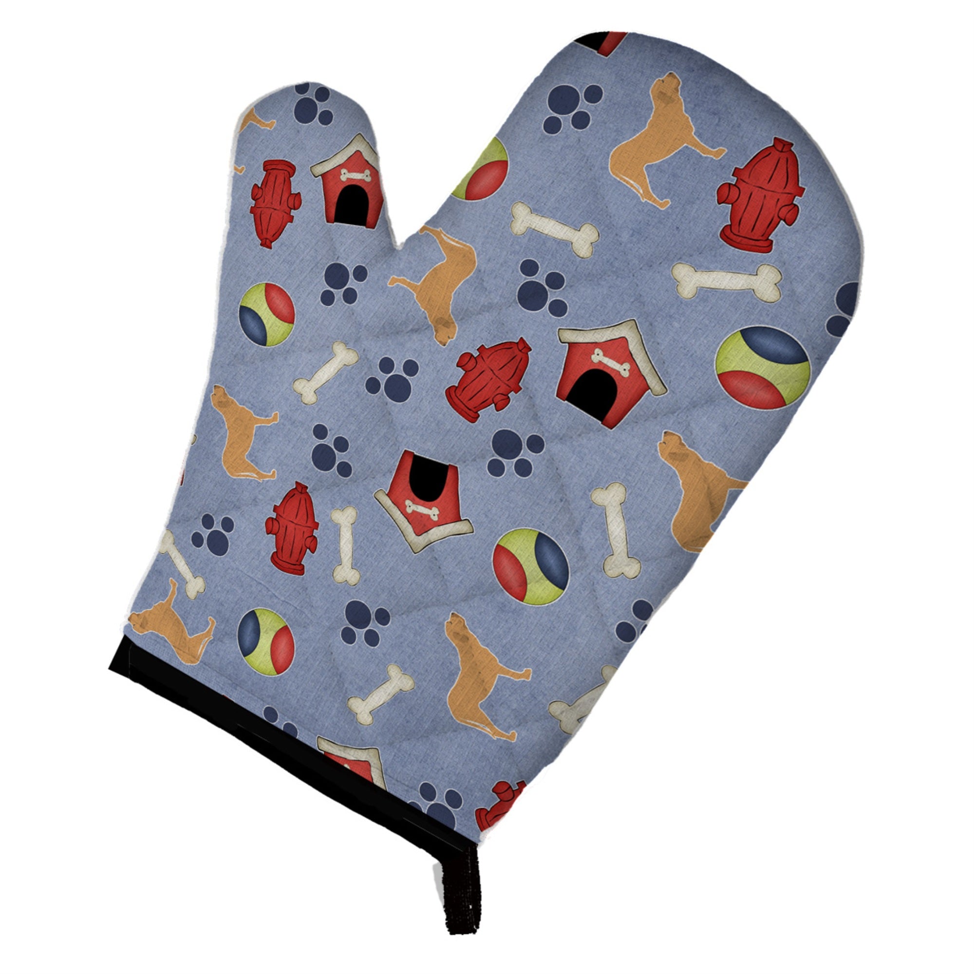 'Caroline'S Treasures Bb3979Ovmt Fila Brasileiro Dog House Collection Oven Mitt, 12'''' By 8.5'''', Multicolor''