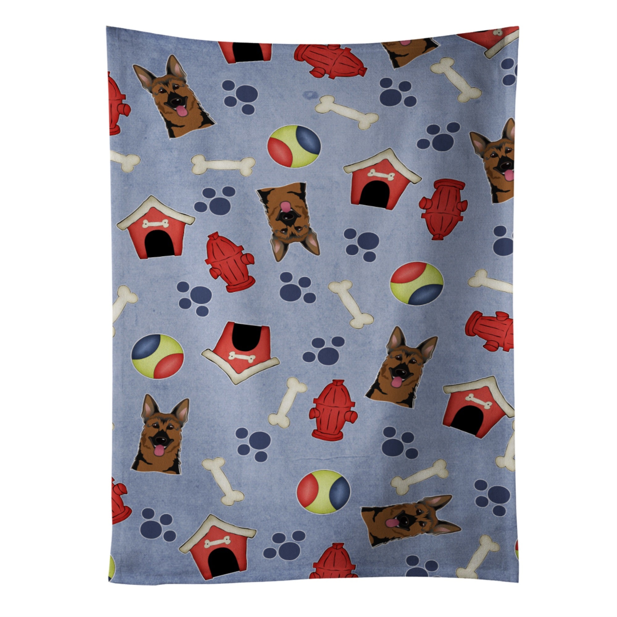 'Caroline'S Treasures Bb3990Ktwl Dog House Collection German Shepherd Kitchen Towel, 25'''' X 15'''', Multicolor''