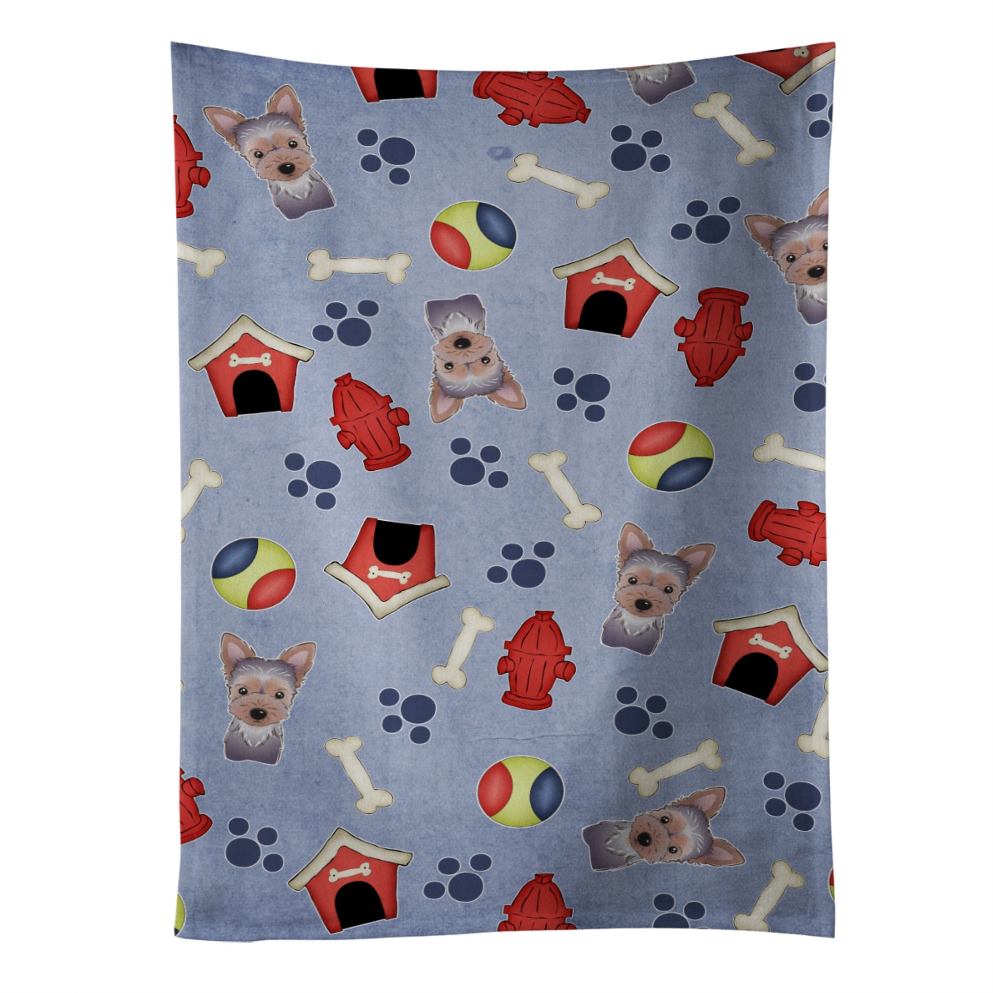 'Caroline'S Treasures Bb4011Ktwl Dog House Collection Yorkie Puppy Kitchen Towel, 25'''' X 15'''', Multicolor''