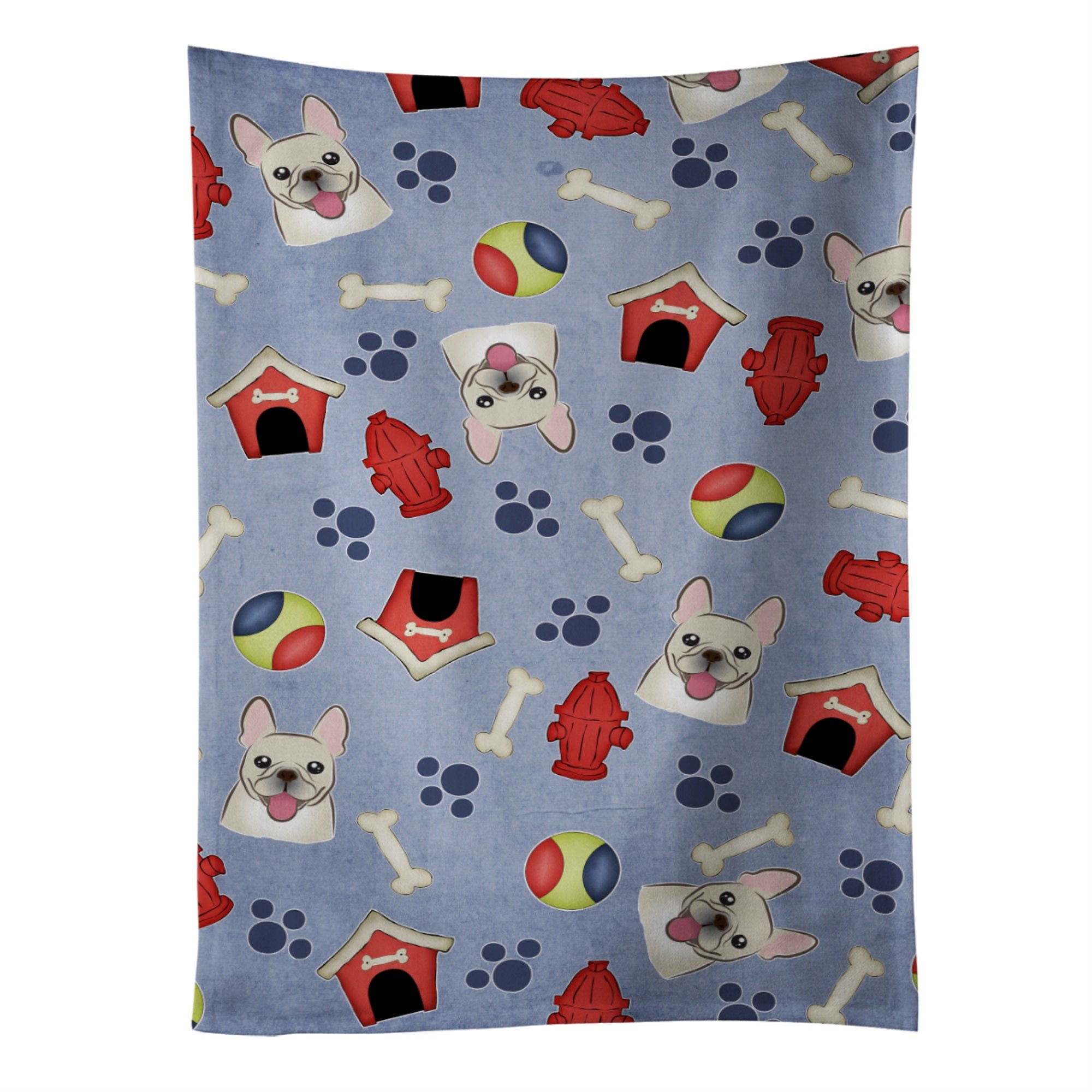 'Caroline'S Treasures Bb4017Ktwl Dog House Collection French Bulldog Kitchen Towel, 25'''' X 15'''', Multicolor''