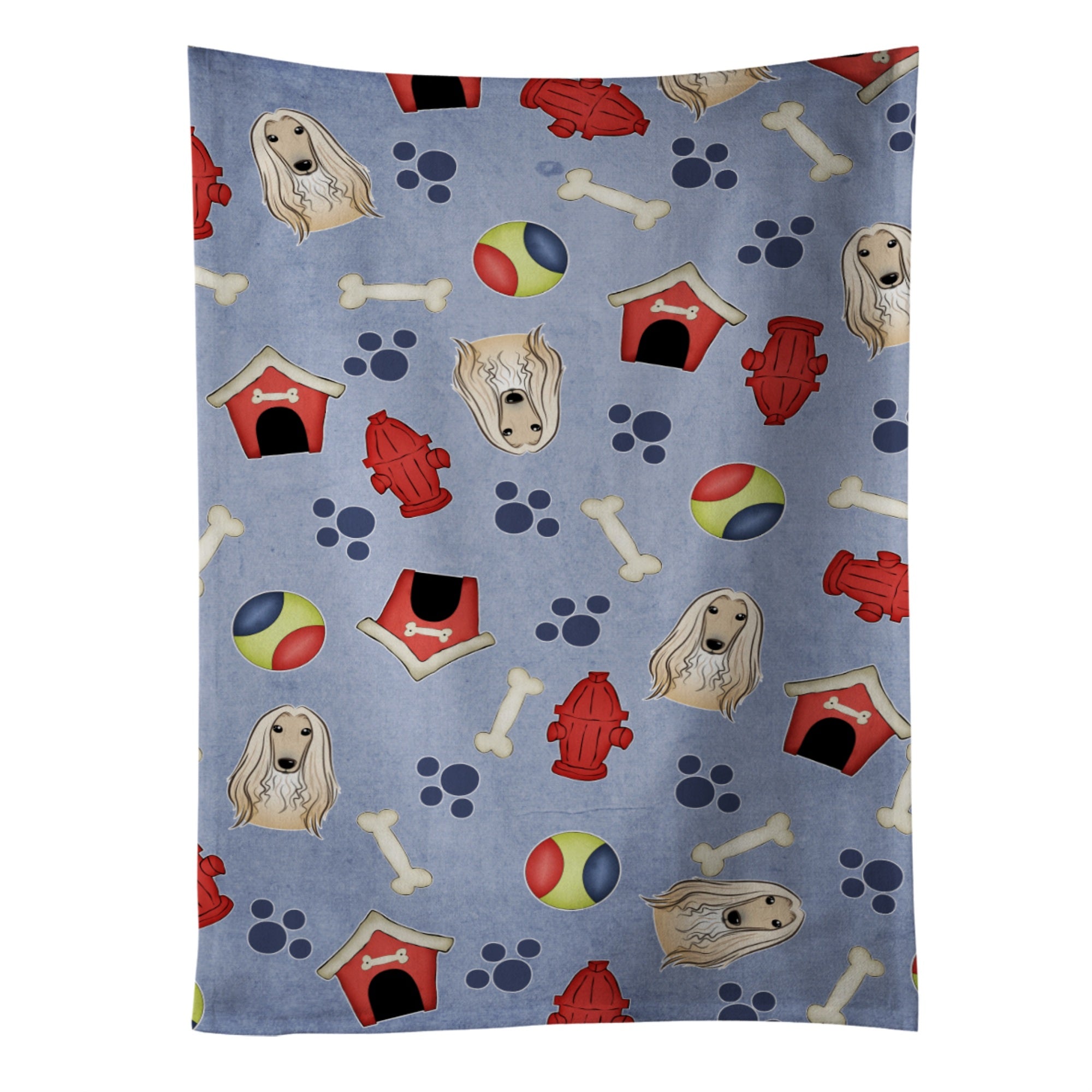 'Caroline'S Treasures Bb4023Ktwl Dog House Collection Afghan Hound Kitchen Towel, 25'''' X 15'''', Multicolor''