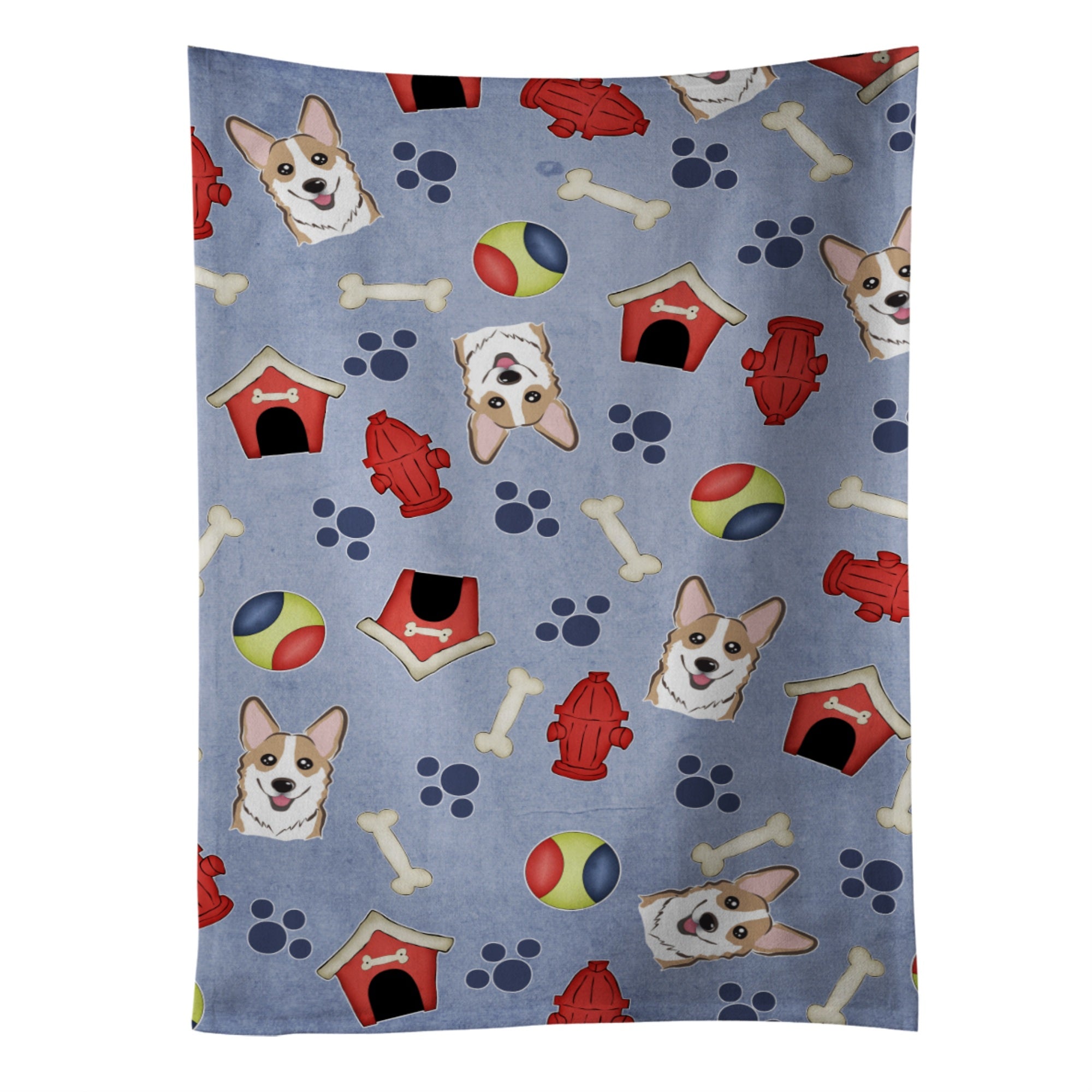 'Caroline'S Treasures Bb4032Ktwl Dog House Collection Sable Corgi Kitchen Towel, 25'''' X 15'''', Multicolor''