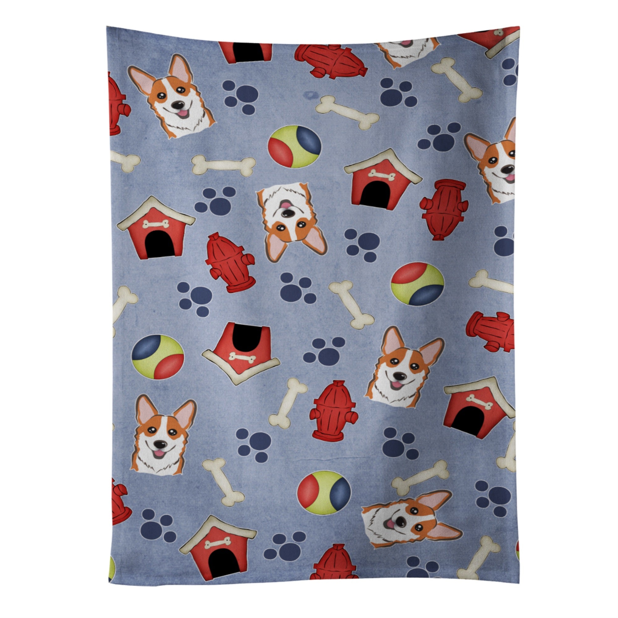'Caroline'S Treasures Bb4033Ktwl Dog House Collection Red Corgi Kitchen Towel, 25'''' X 15'''', Multicolor''