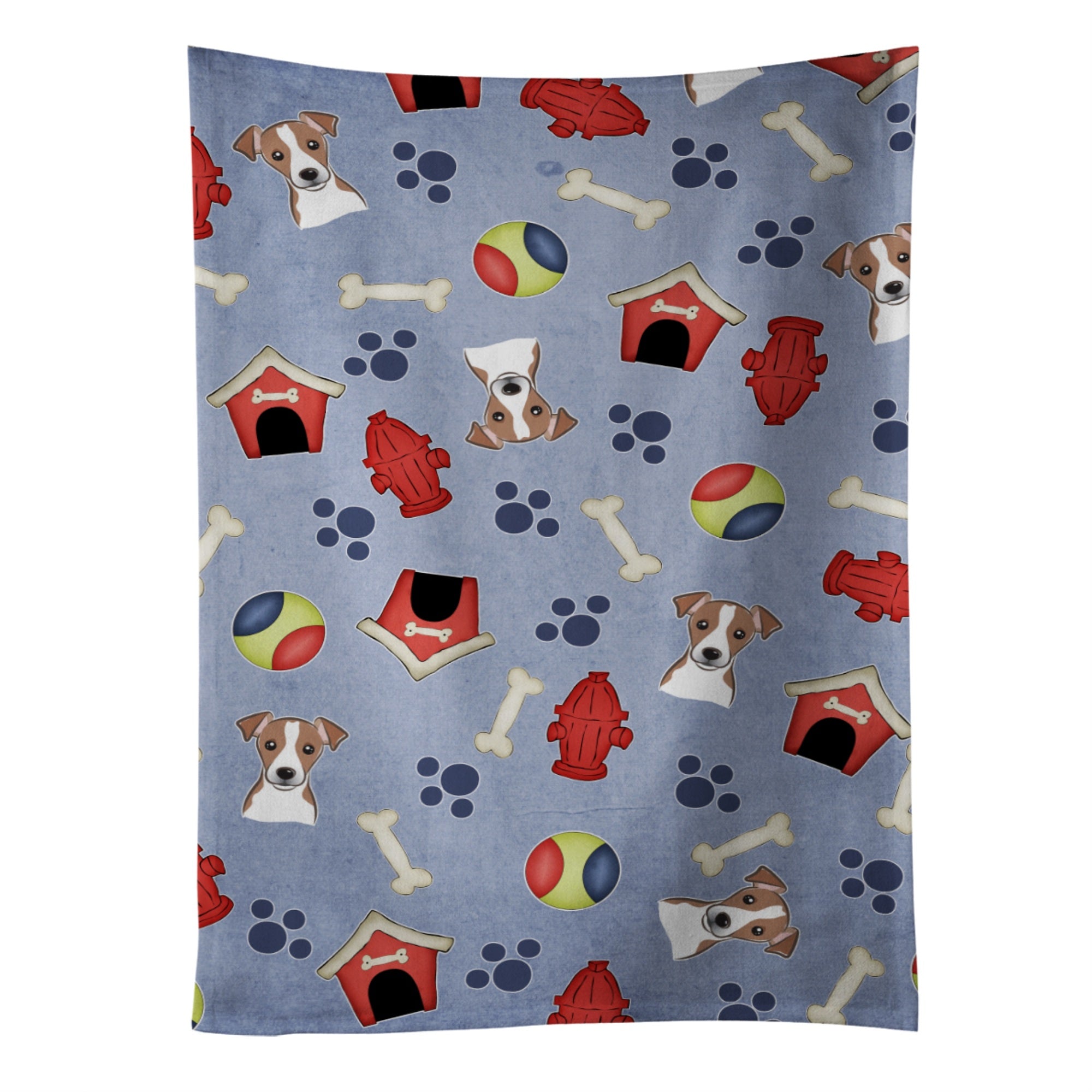 'Caroline'S Treasures Bb4039Ktwl Dog House Jack Russell Terrier Kitchen Towel, 25'''' X 15'''', Multicolor''