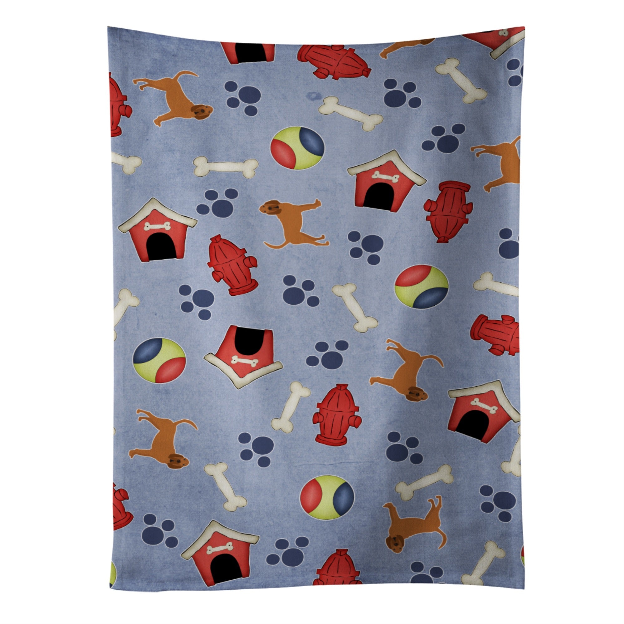 'Caroline'S Treasures Bb4050Ktwl Dog House Collection Bloodhound Kitchen Towel, 25'''' X 15'''', Multicolor''