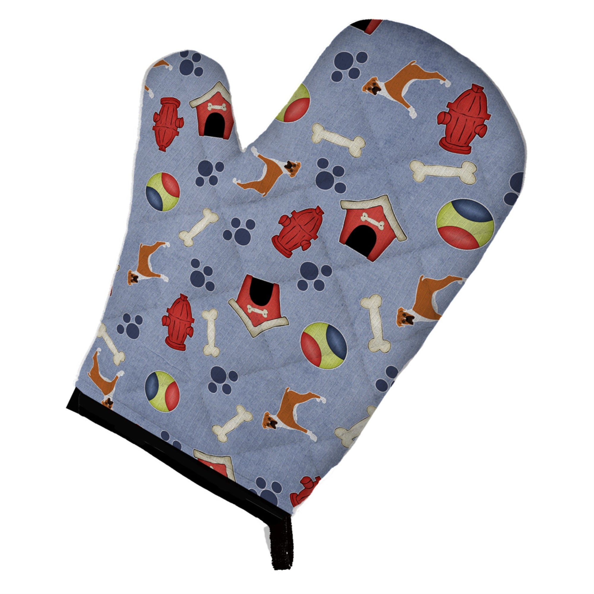 'Caroline'S Treasures Bb4054Ovmt Dog House Collection Boxer Oven Mitt, 12'''' By 8.5'''', Multicolor''