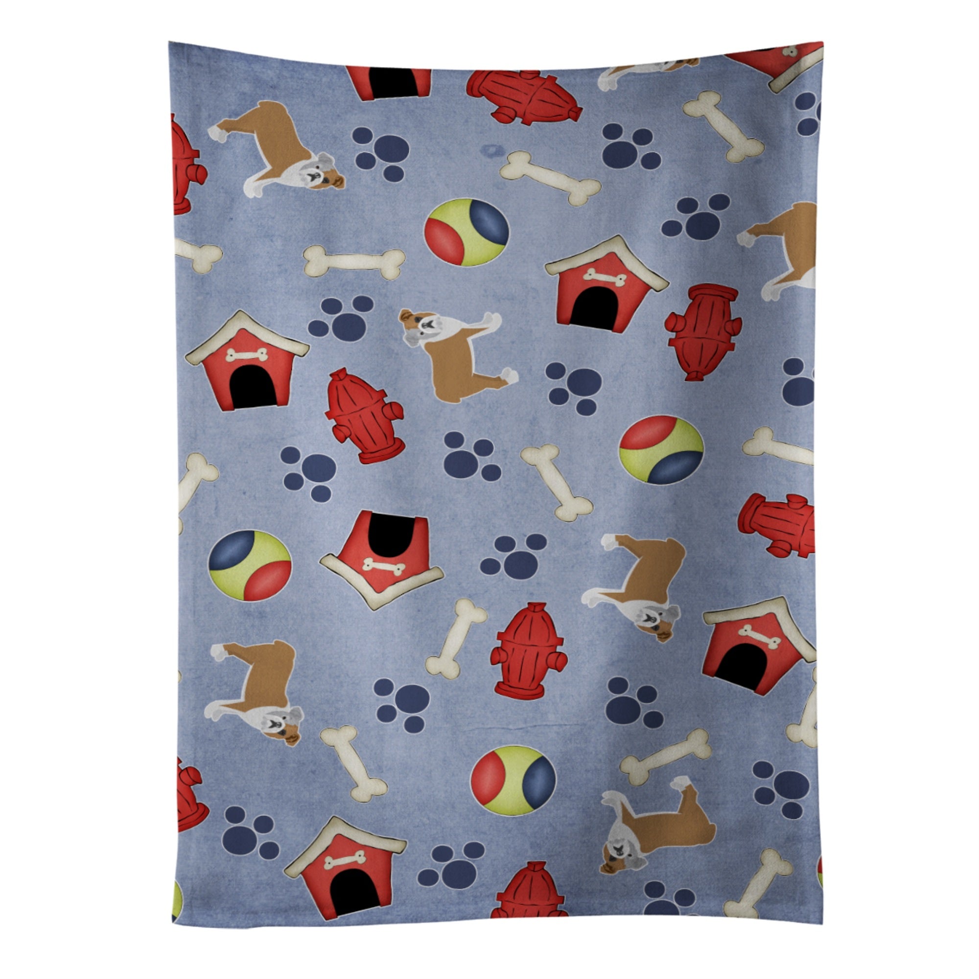'Caroline'S Treasures Bb4055Ktwl Dog House Collection English Bulldog Kitchen Towel, 25'''' X 15'''', Multicolor''