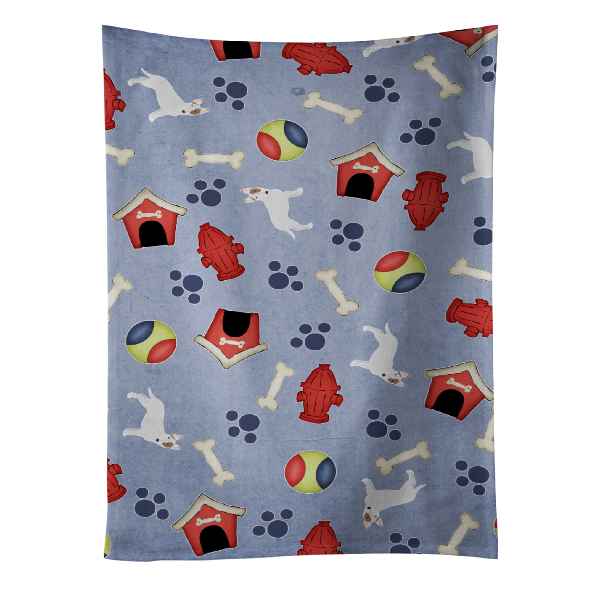 'Caroline'S Treasures Bb4057Ktwl Dog House Collection Bull Terrier Kitchen Towel, 25'''' X 15'''', Multicolor''