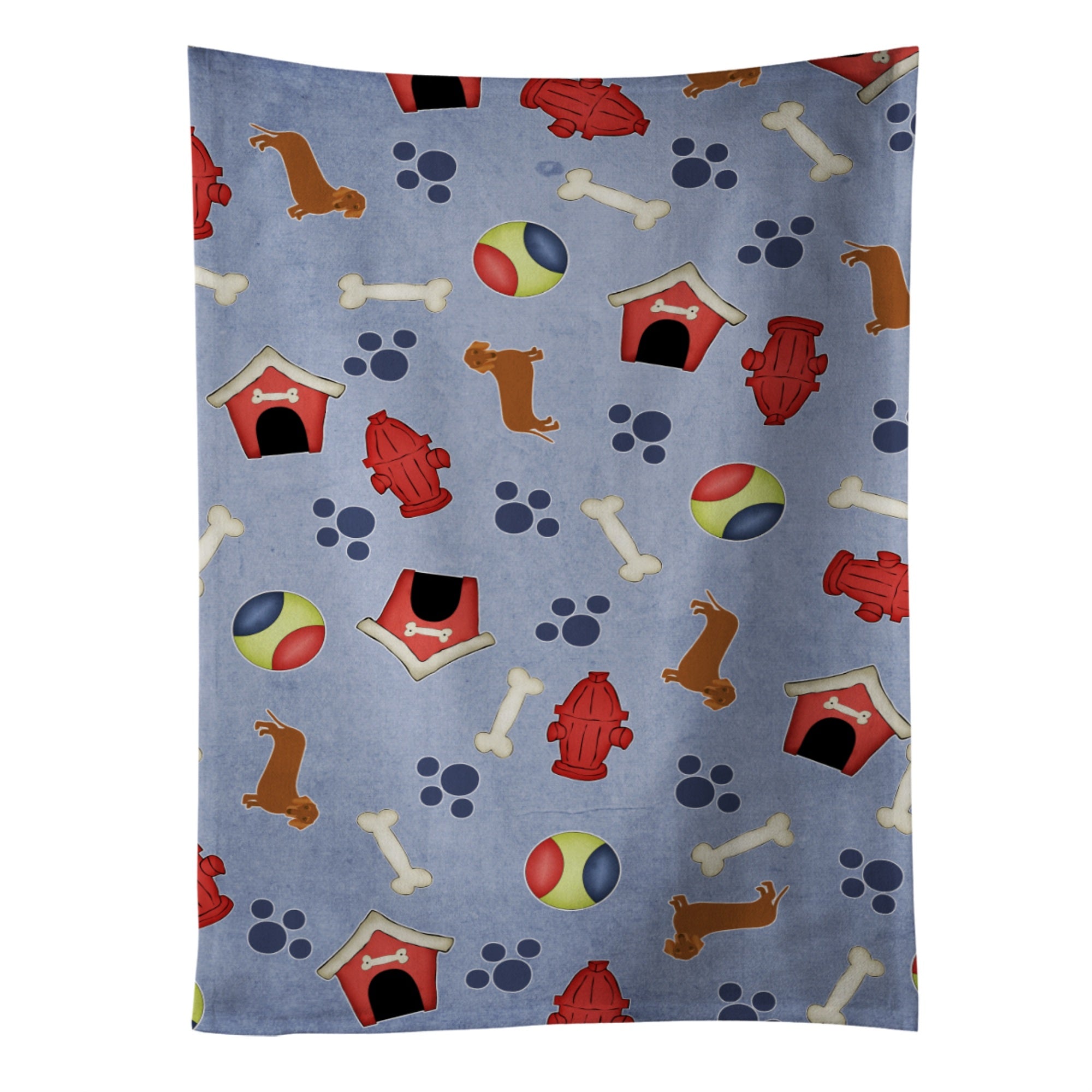 'Caroline'S Treasures Bb4080Ktwl Dog House Collection Red Dachshund Kitchen Towel, 25'''' X 15'''', Multicolor''