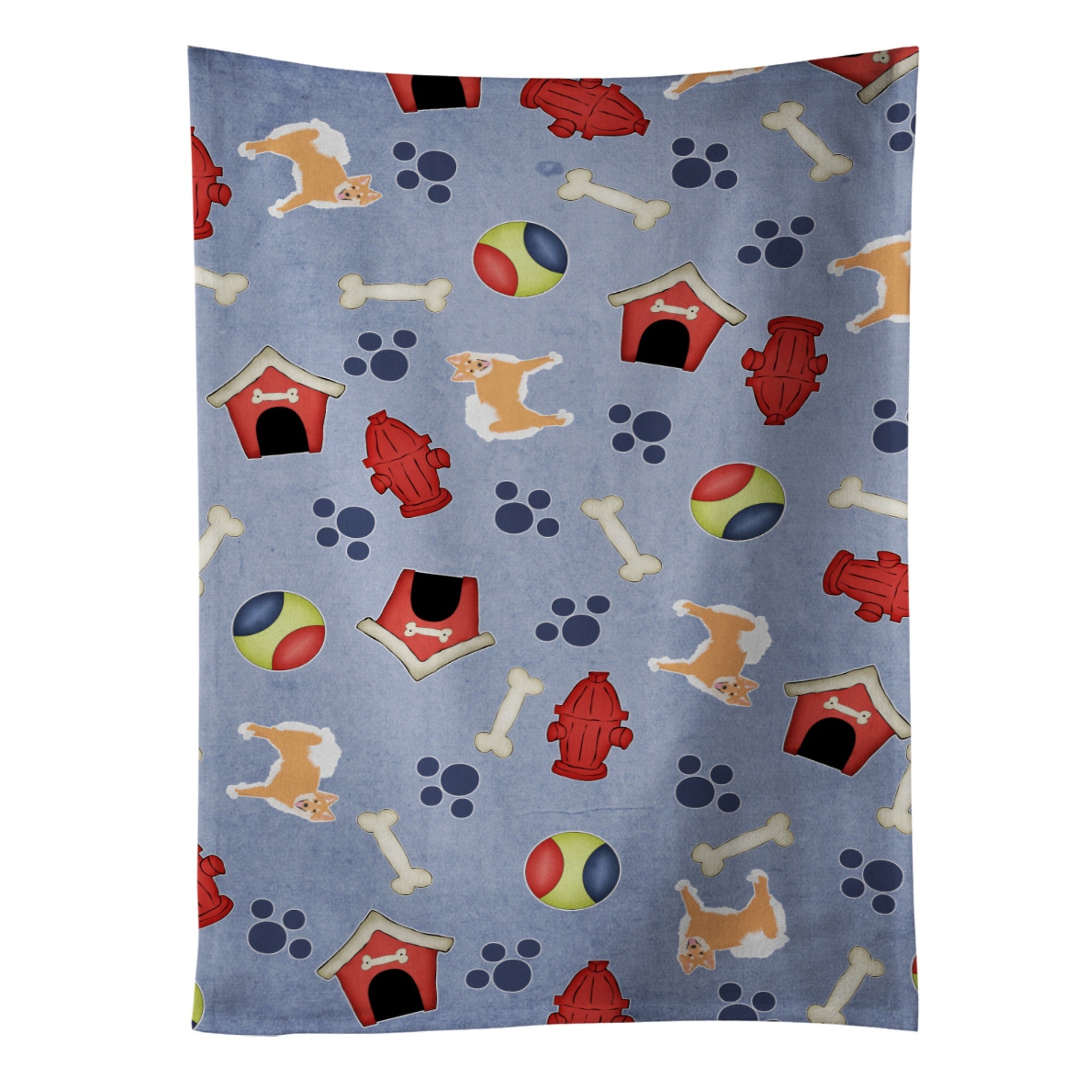'Caroline'S Treasures Bb4098Ktwl Dog House Icelandic Shepherd Kitchen Towel, 25'''' X 15'''', Multicolor''